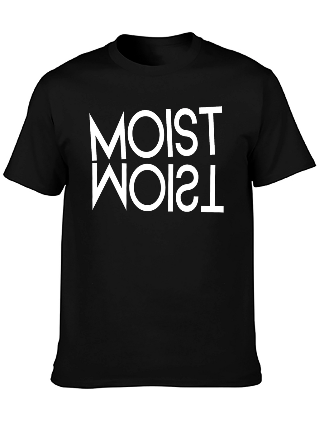 Moist Inverted Tee - Funny Graphic Novelty T-Shirt