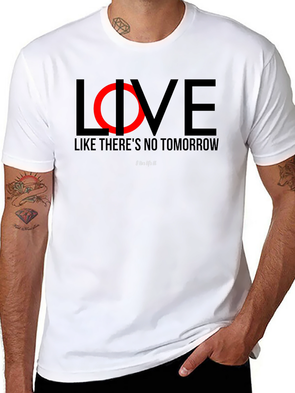 Live Like Theres No Tomorrow Black T-Shirt