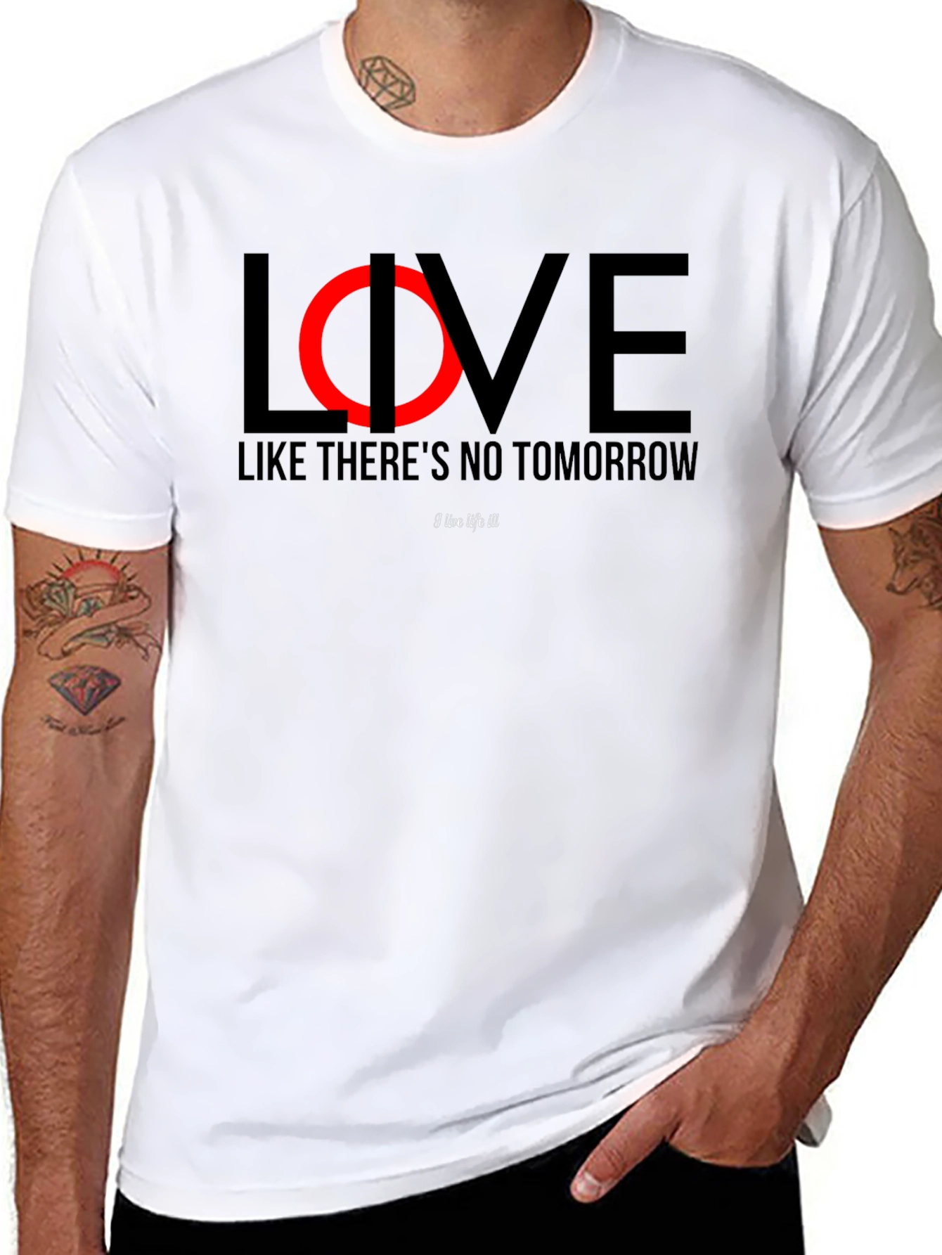 Live Like Theres No Tomorrow Black T-Shirt