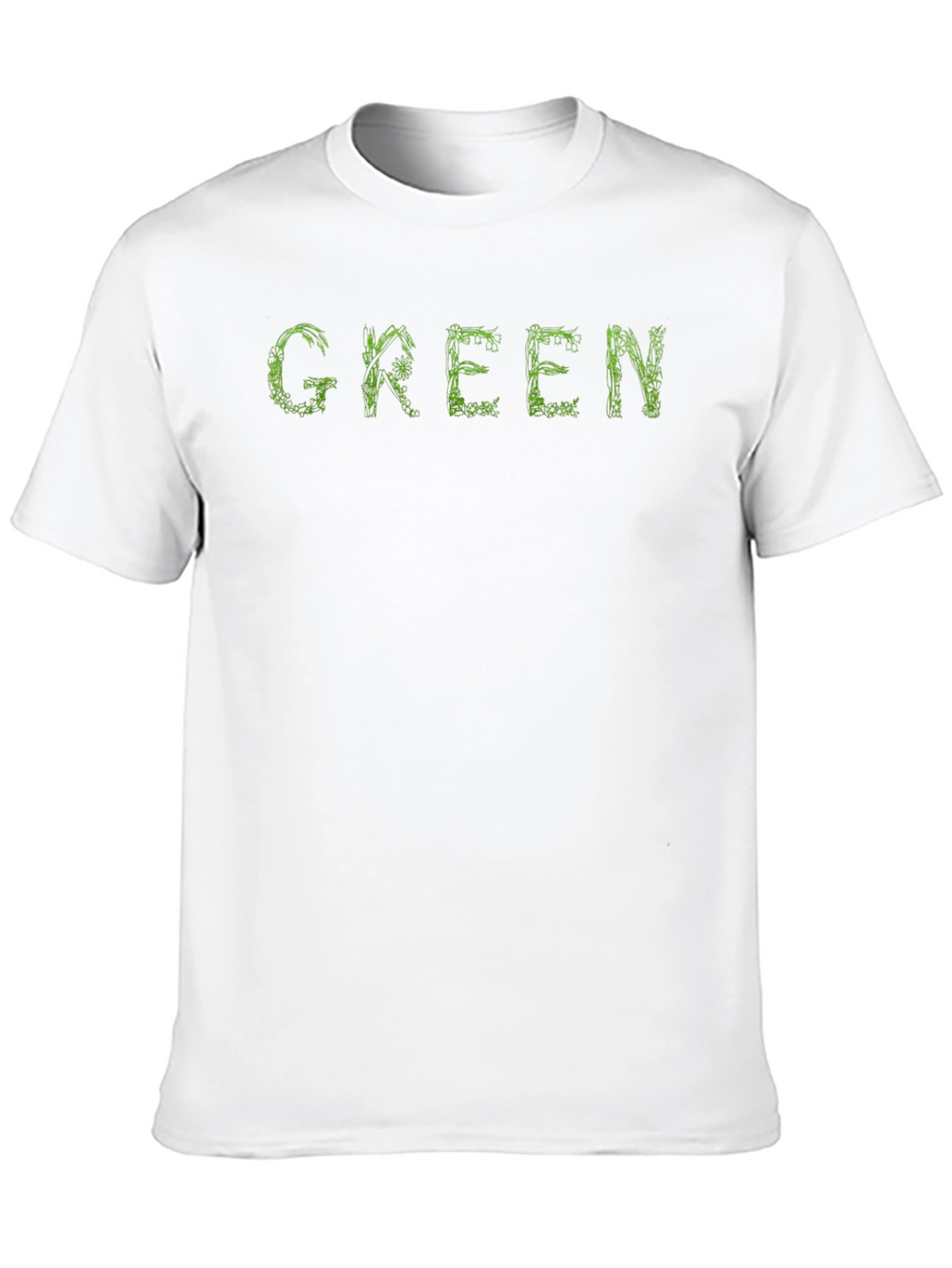 Green Graphic Tee - Unique Nature Design T-Shirt