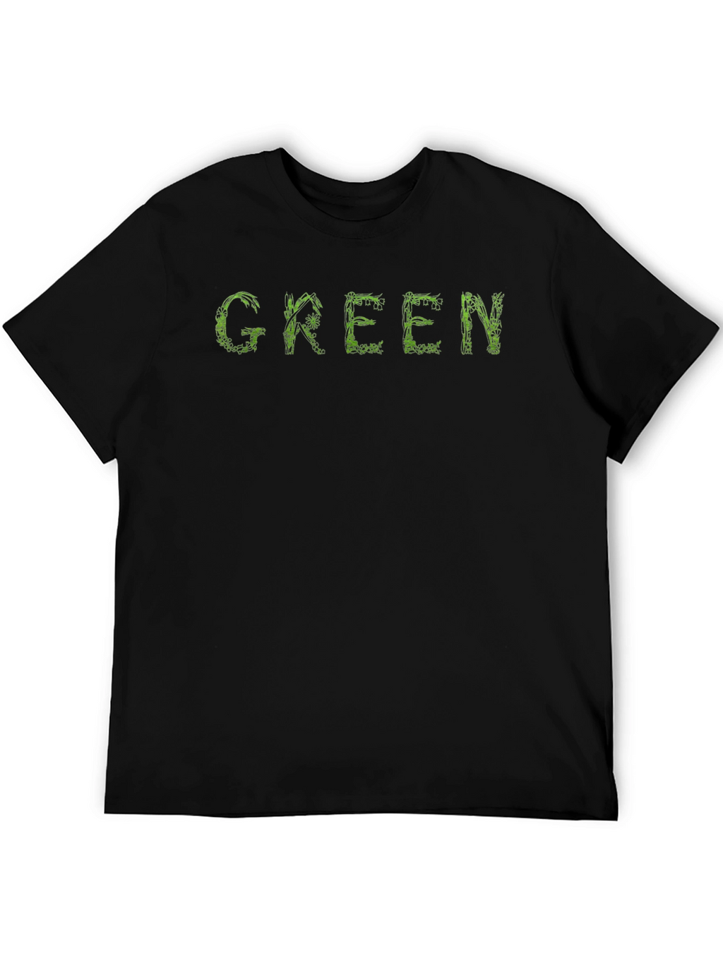 Green Graphic Tee - Unique Nature Design T-Shirt