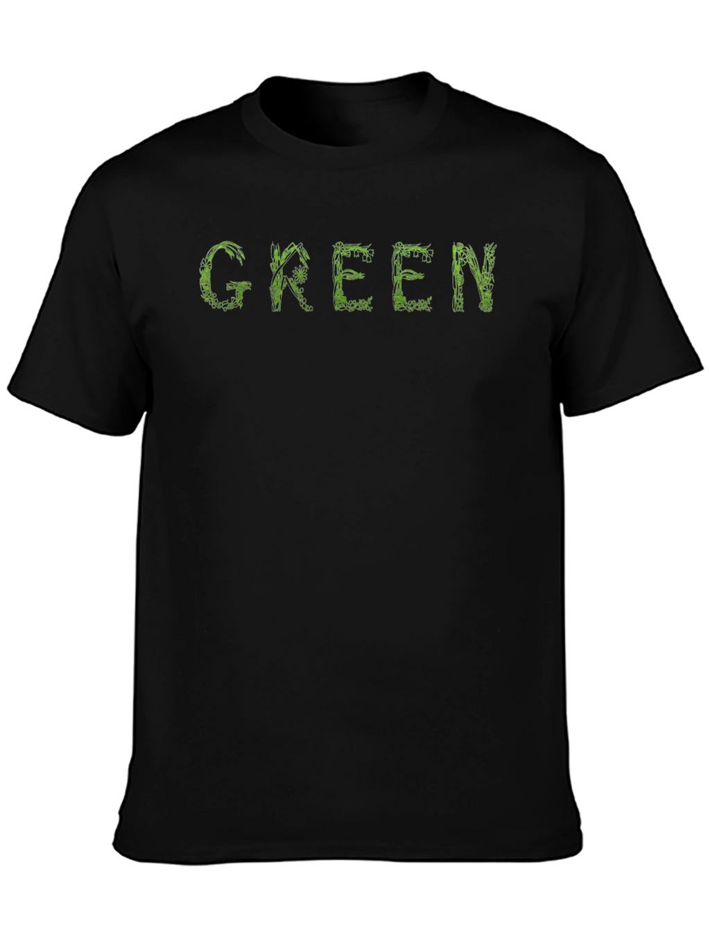 Green Graphic Tee - Unique Nature Design T-Shirt