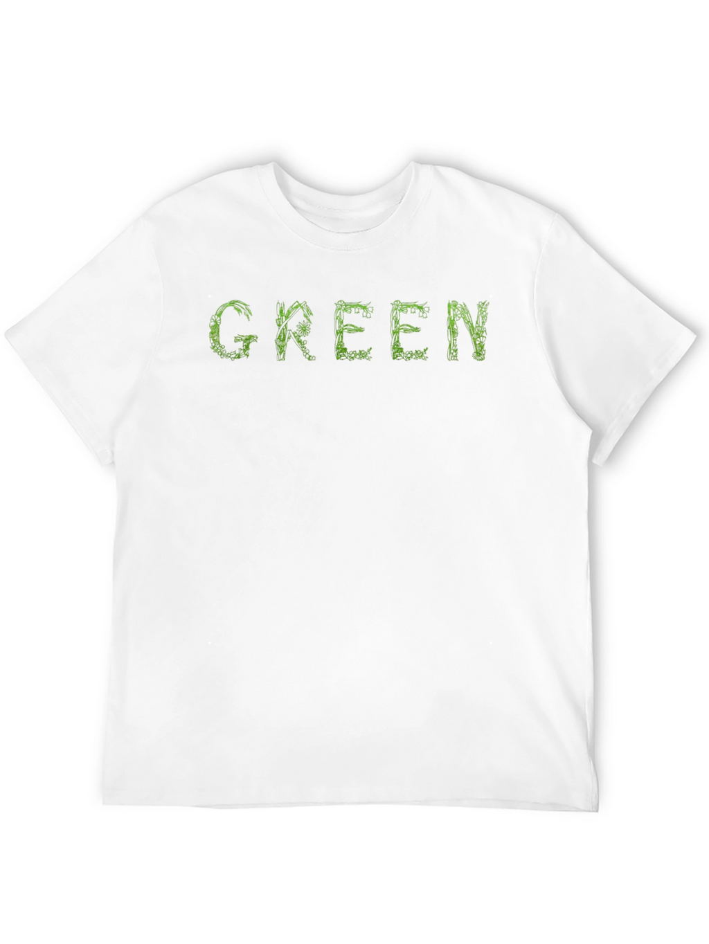 Green Graphic Tee - Unique Nature Design T-Shirt