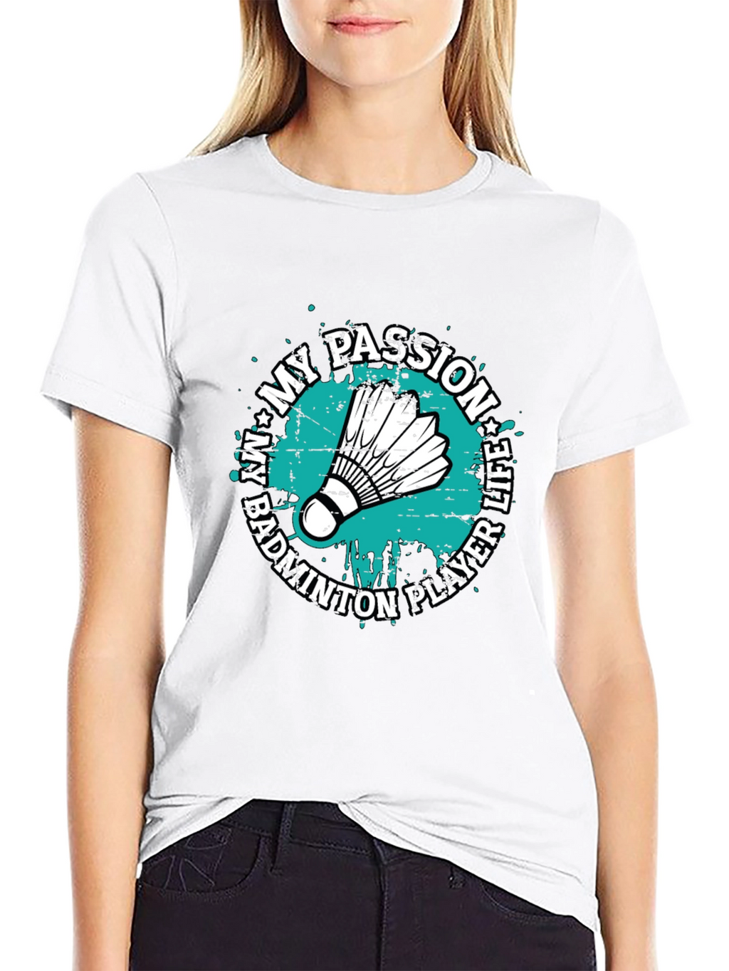 Badminton Player Life Passion Graphic T-Shirt
