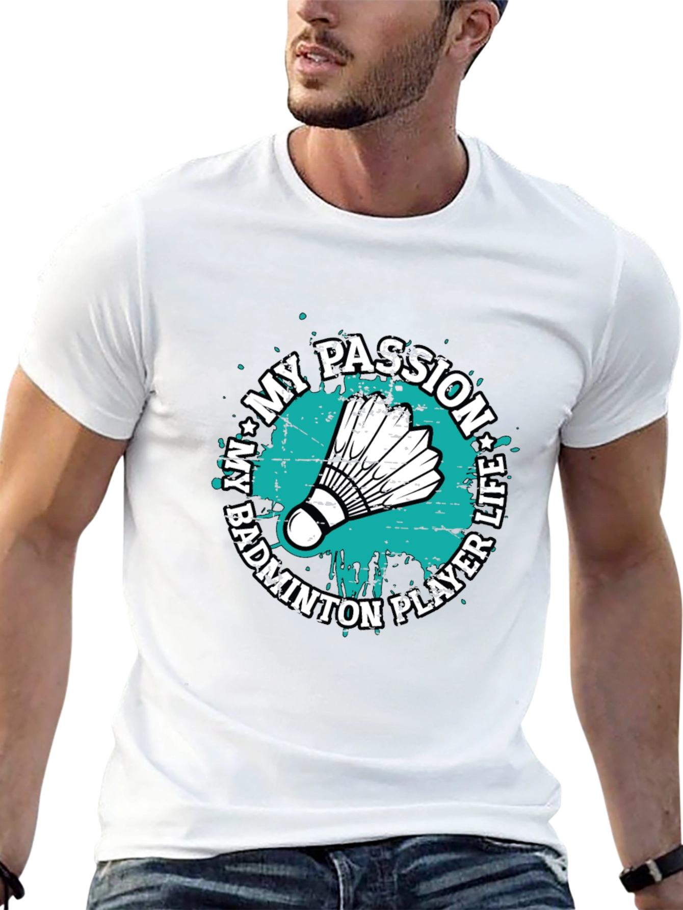Badminton Player Life Passion Graphic T-Shirt