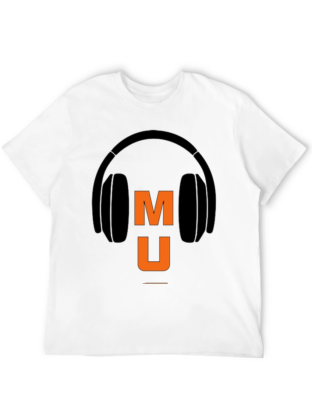 Music Headphone Graphic Tee - Black Casual T-Shirt