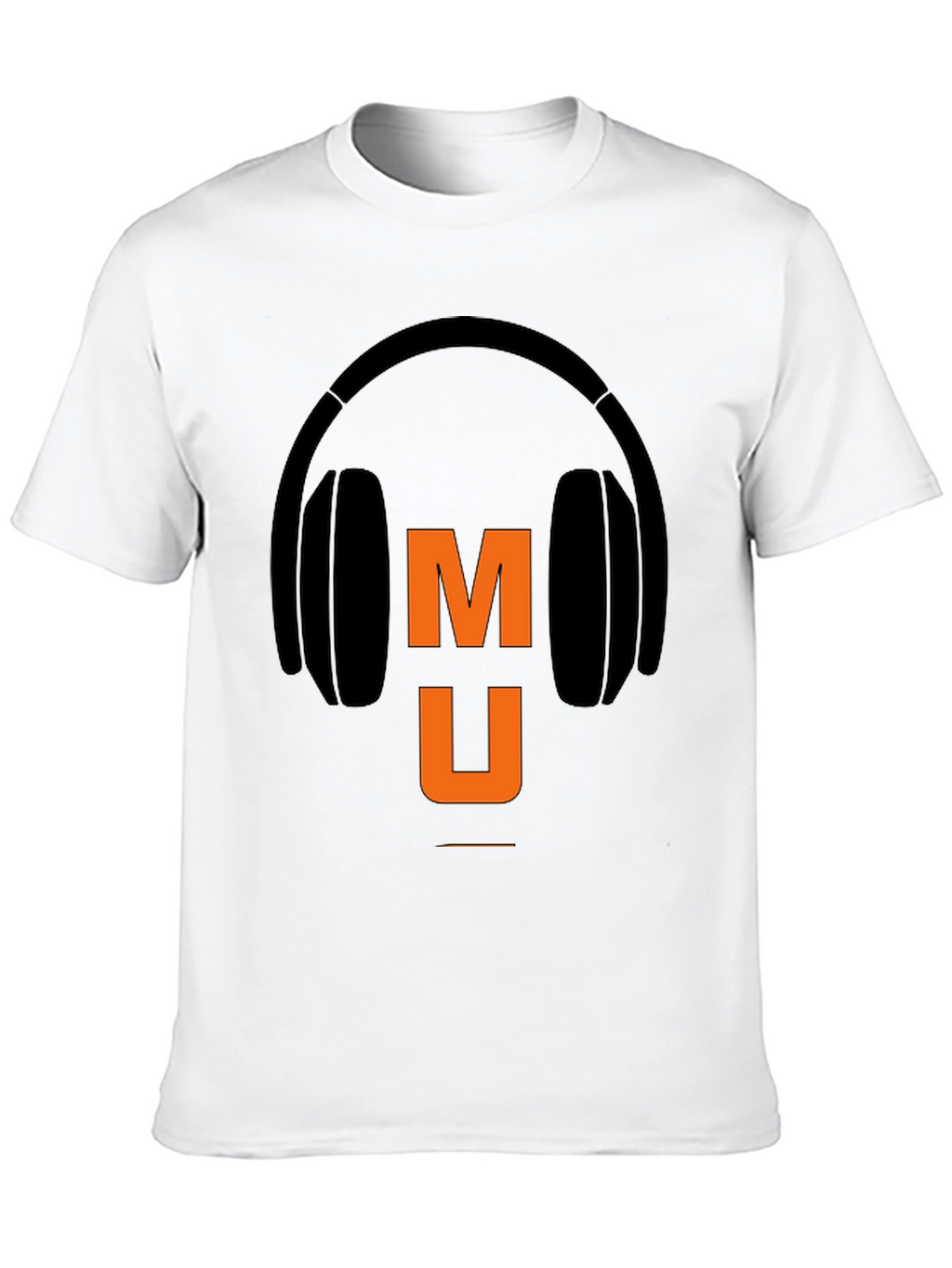Music Headphone Graphic Tee - Black Casual T-Shirt