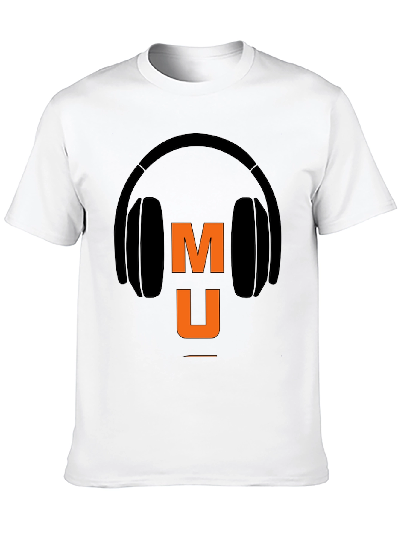 Music Headphone Graphic Tee - Black Casual T-Shirt