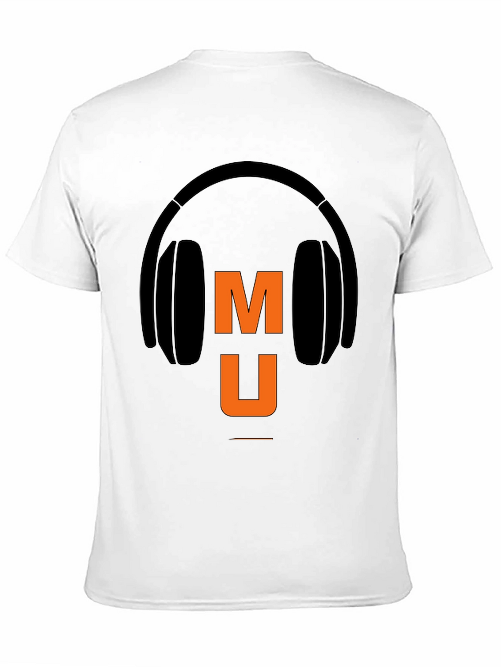 Music Headphone Graphic Tee - Black Casual T-Shirt