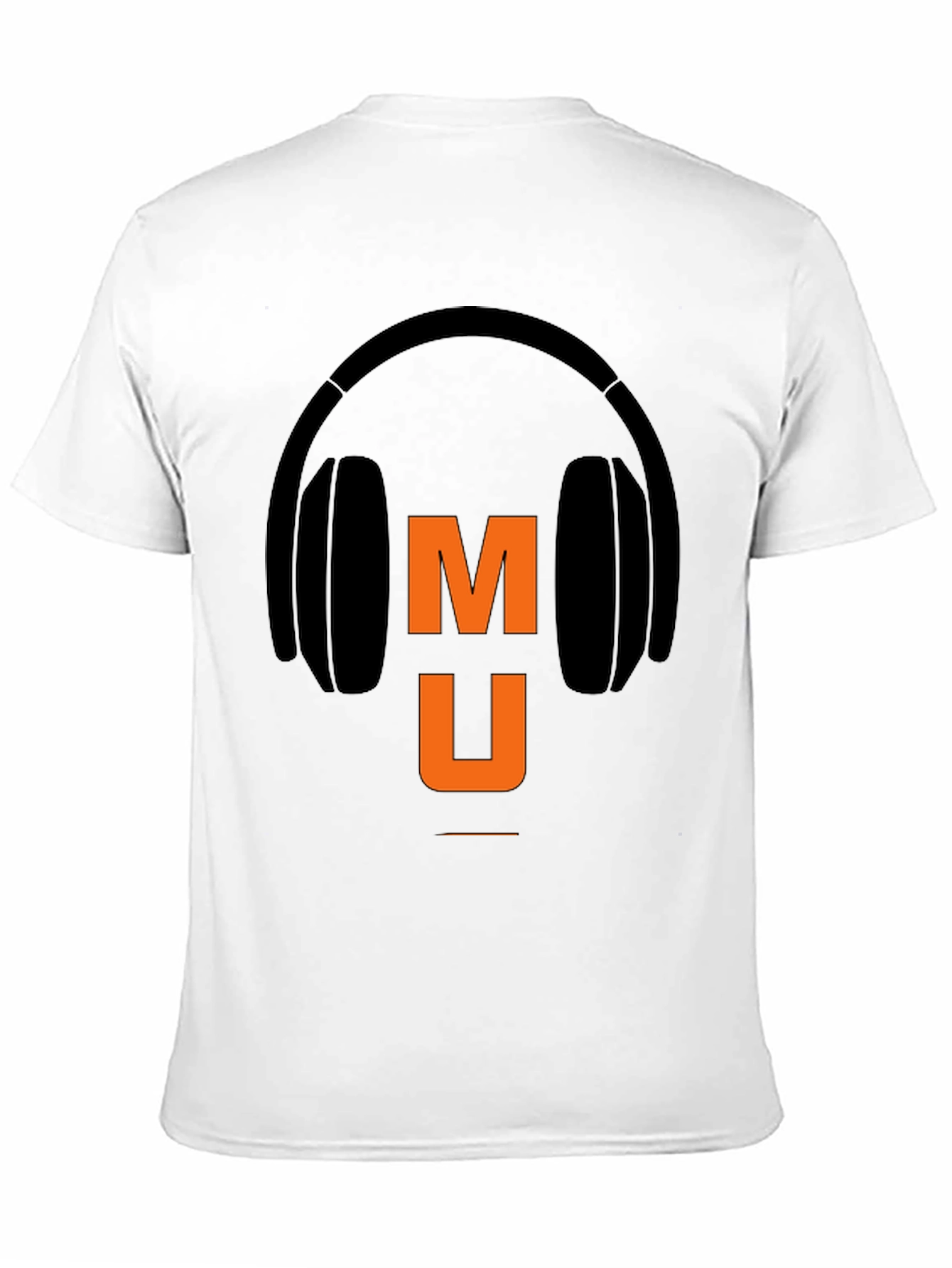 Music Headphone Graphic Tee - Black Casual T-Shirt