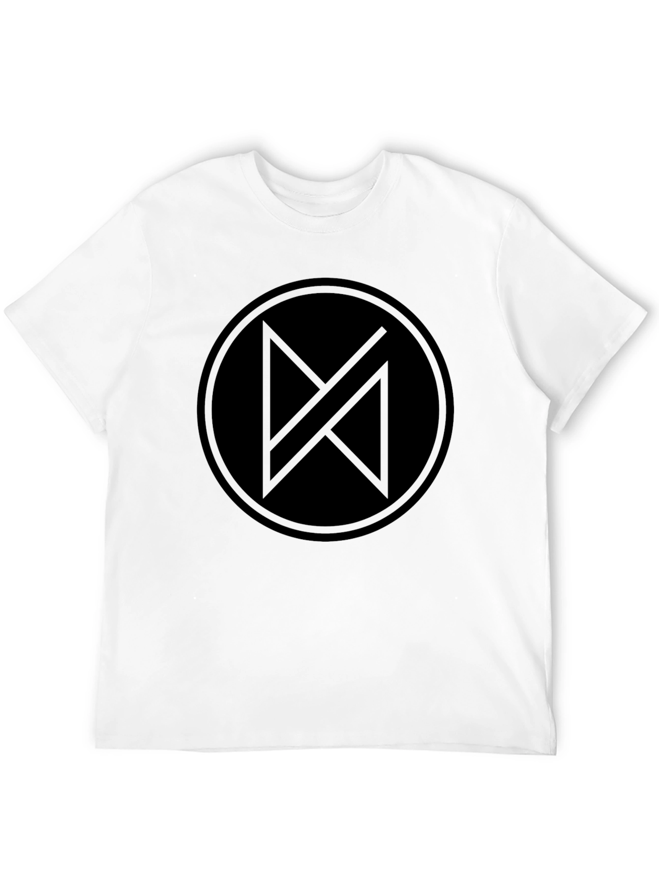 Modern Minimalist Black T-Shirt with Abstract Graphic