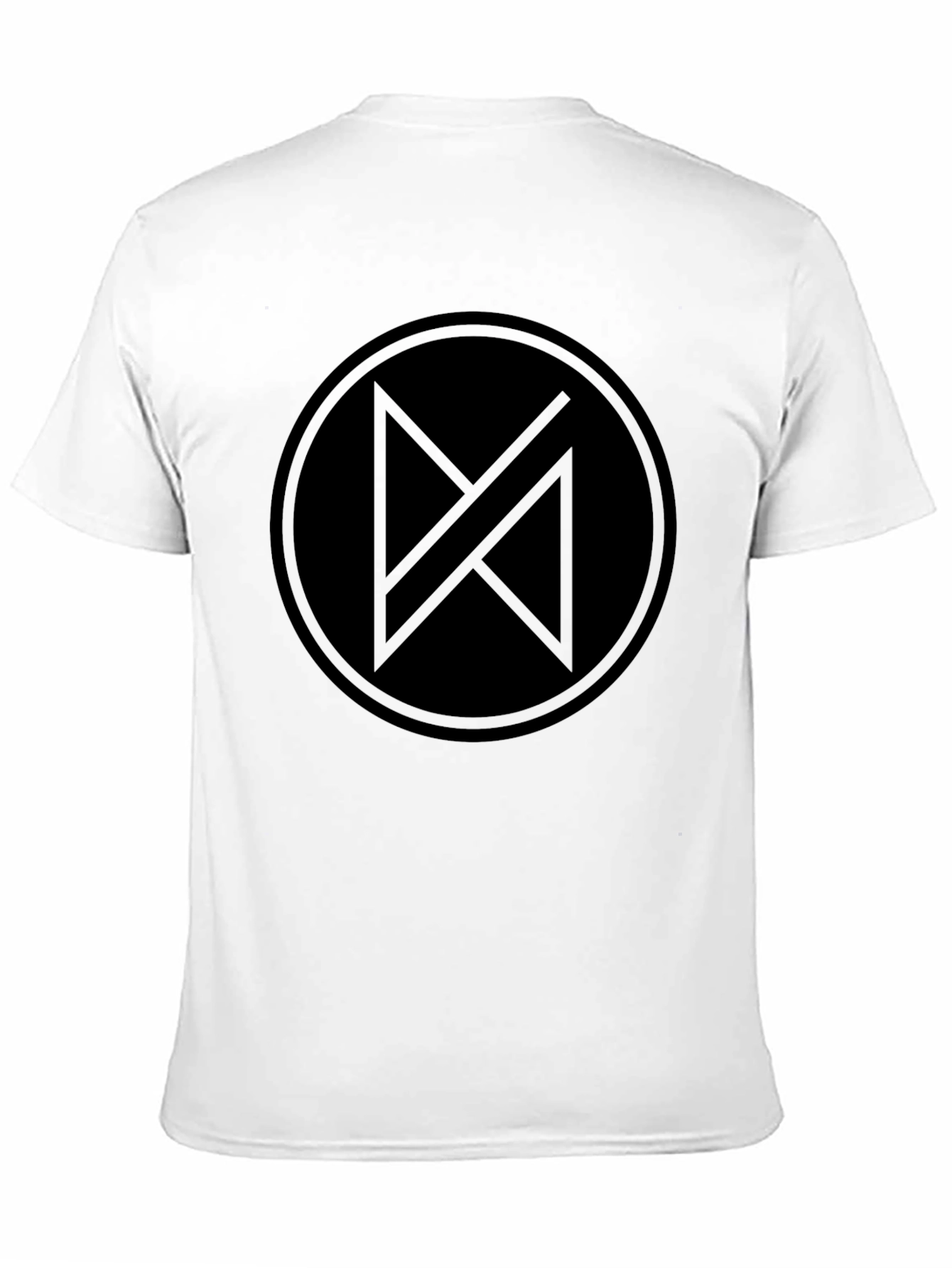 Modern Minimalist Black T-Shirt with Abstract Graphic