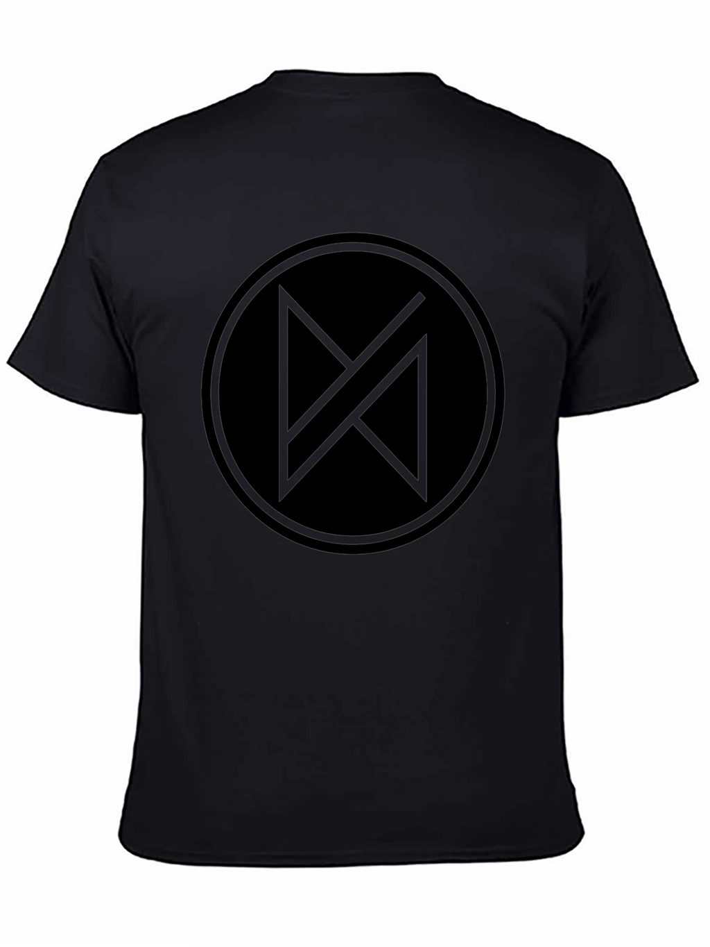 Modern Minimalist Black T-Shirt with Abstract Graphic