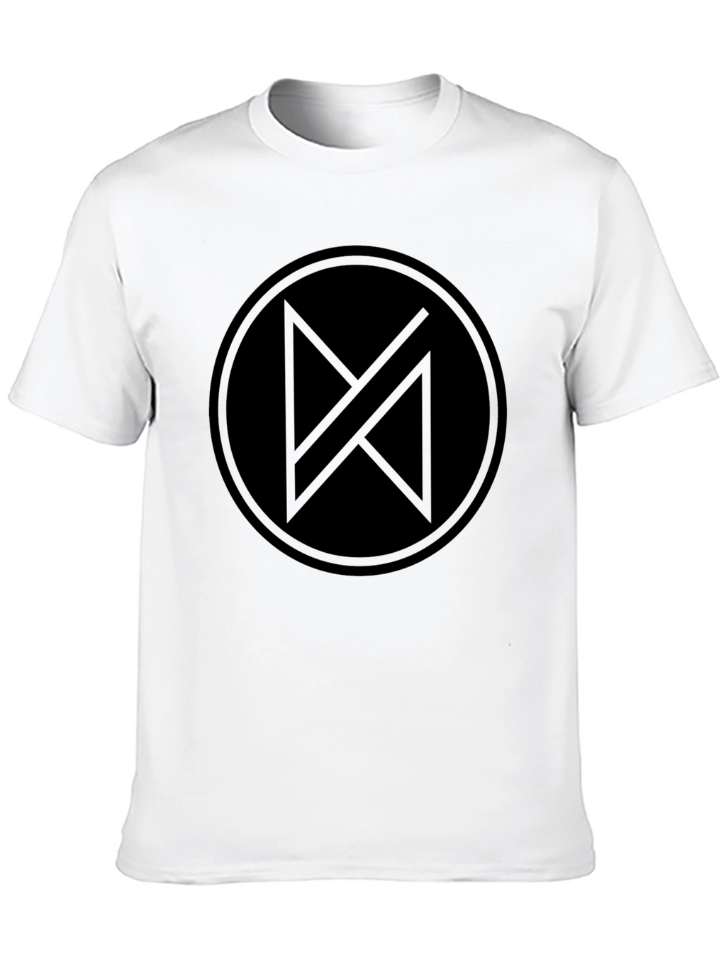 Modern Minimalist Black T-Shirt with Abstract Graphic