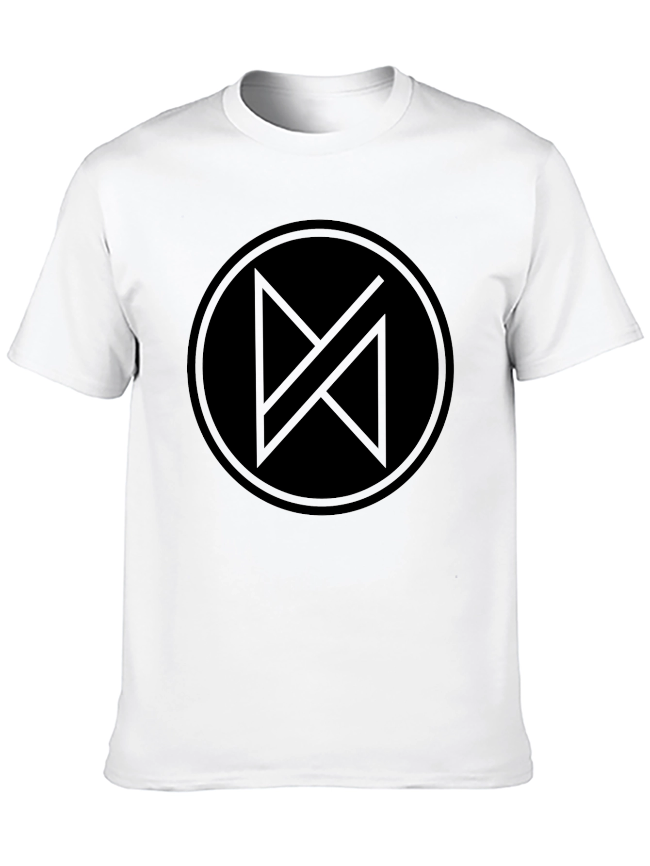 Modern Minimalist Black T-Shirt with Abstract Graphic