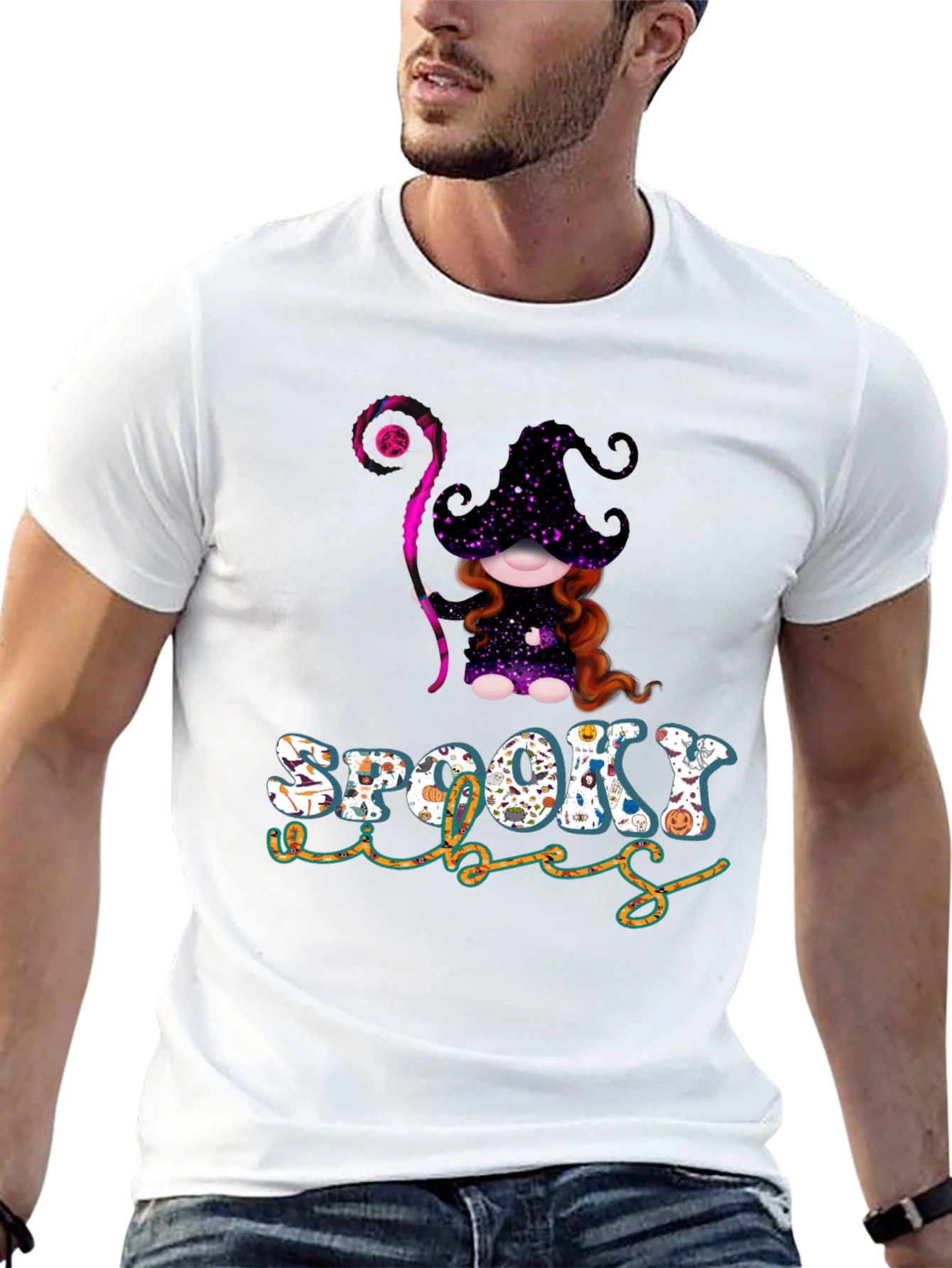 Spooky Vibes Halloween Graphic Tee