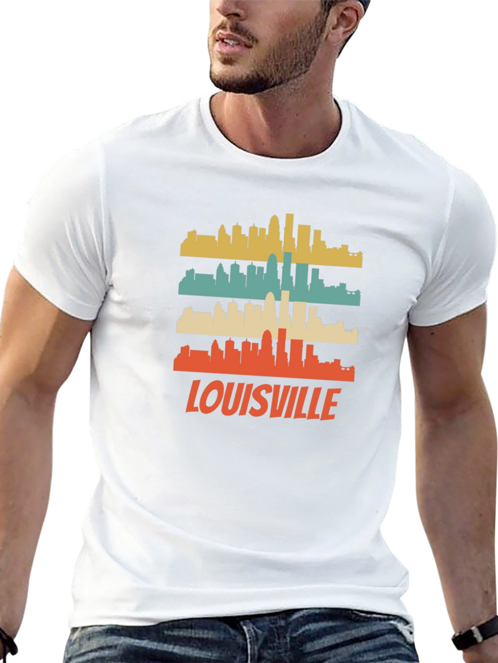 Louisville Skyline Retro T-Shirt