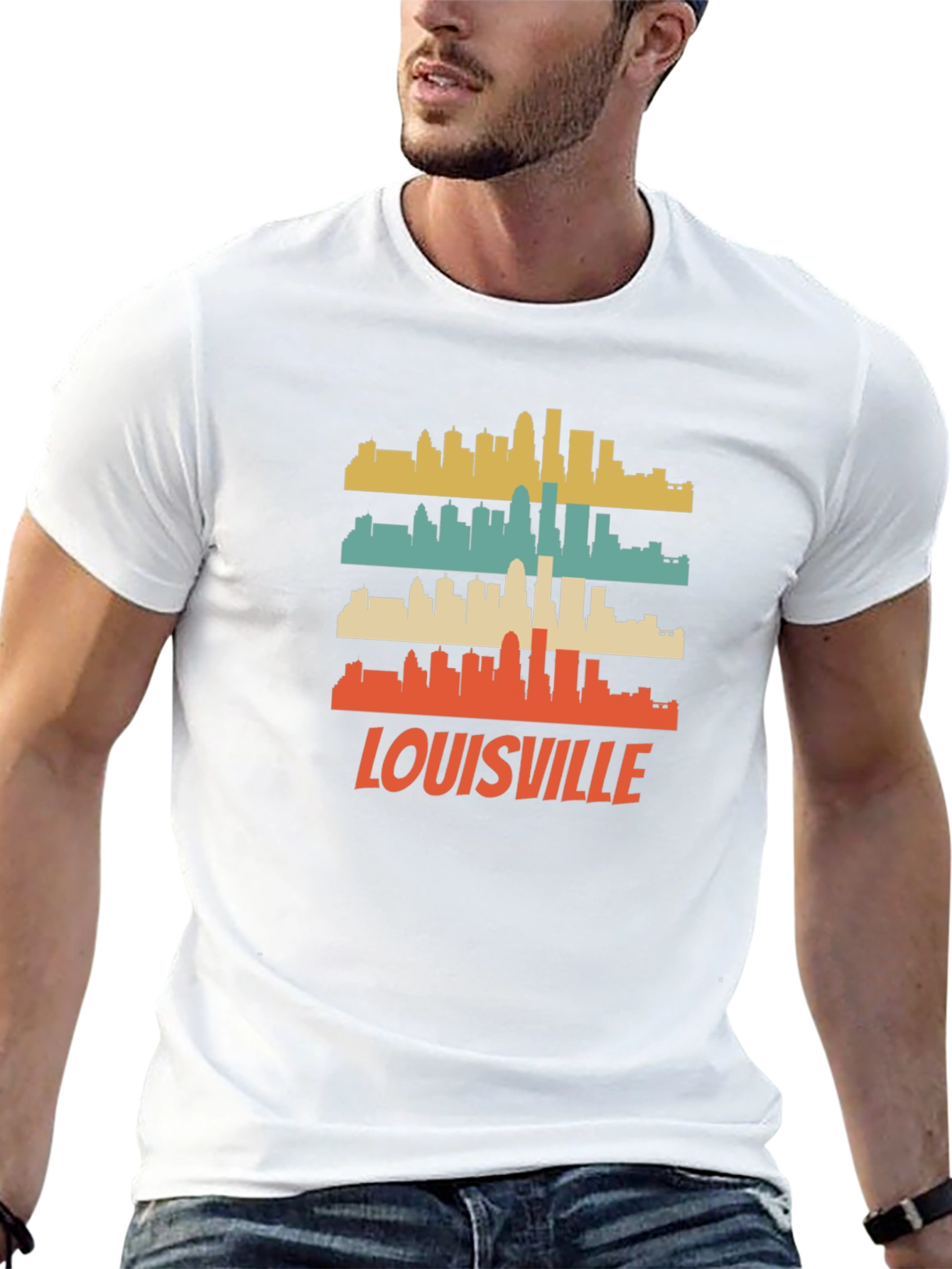 Louisville Skyline Retro T-Shirt