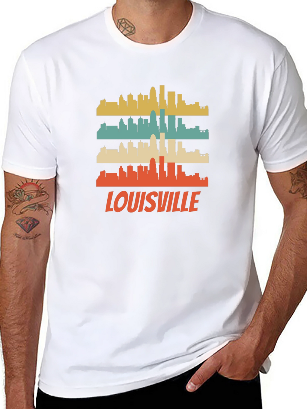 Louisville Skyline Retro T-Shirt