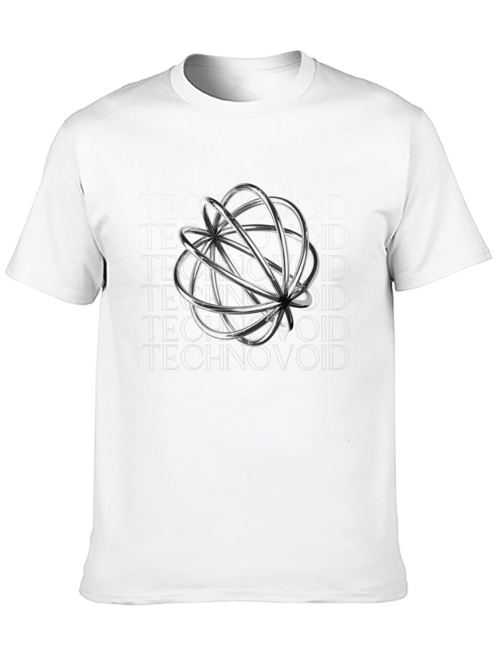 Technovoid Graphic T-Shirt - Modern Black Tee