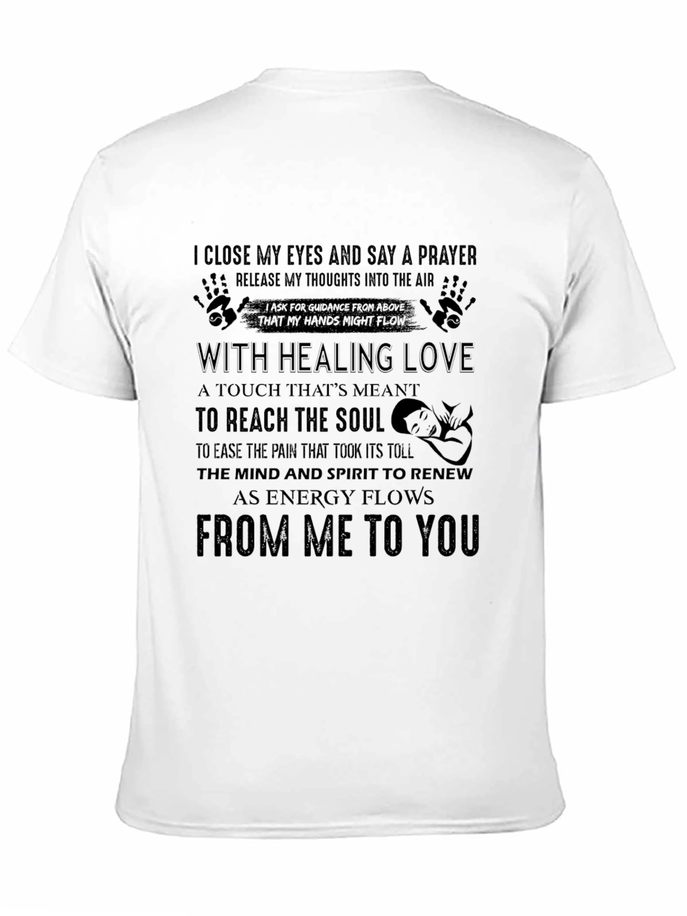 Healing Love Prayer T-Shirt - Spiritual Comfort Tee