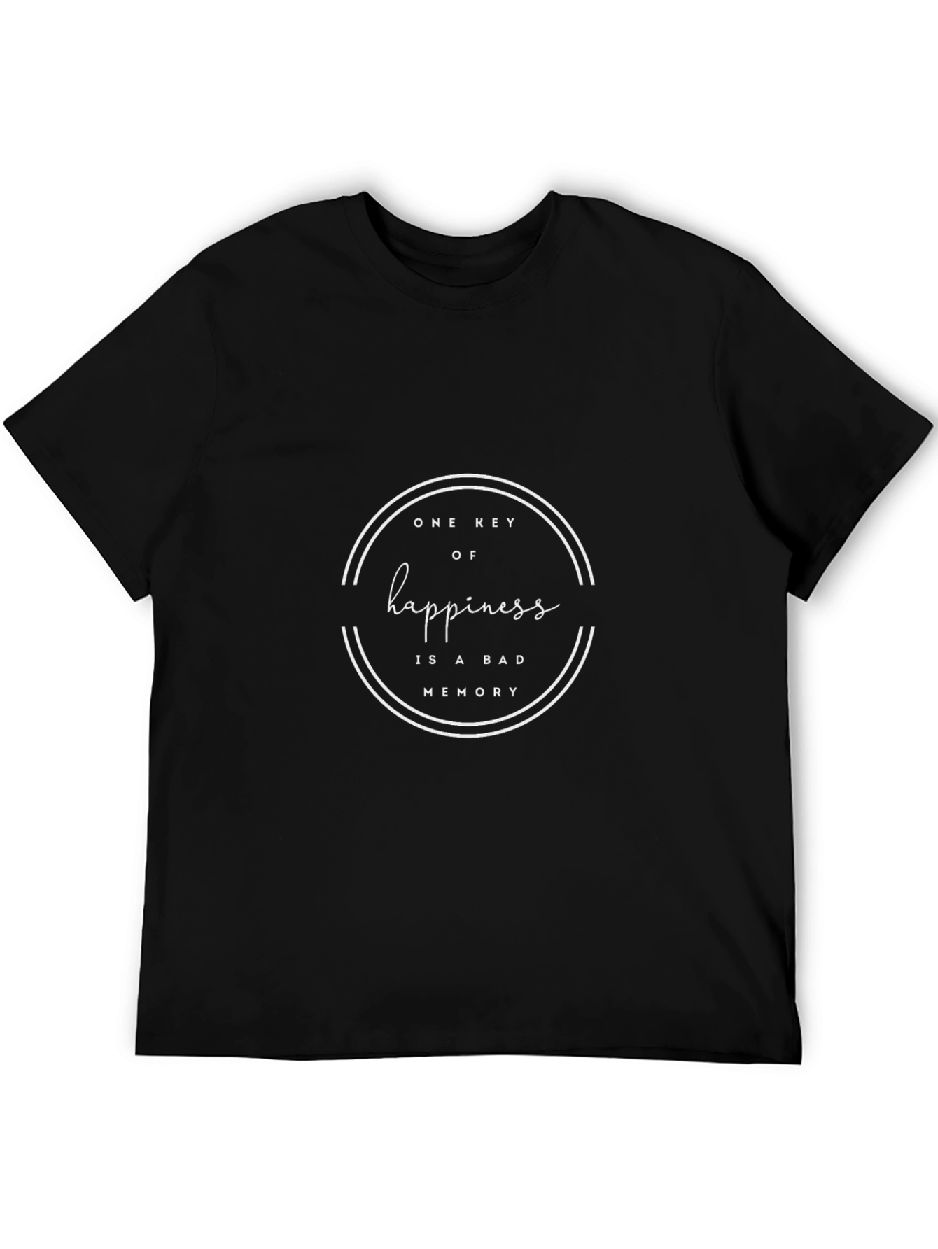 Happiness is a Bad Memory Black T-Shirt