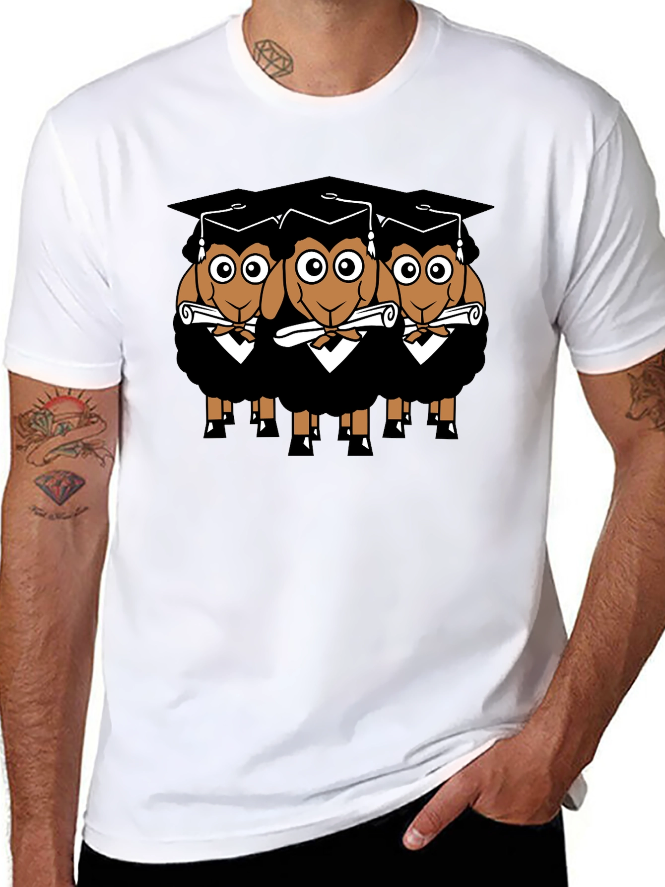 Graduating Sheep T-Shirt - Funny Graduation Gift