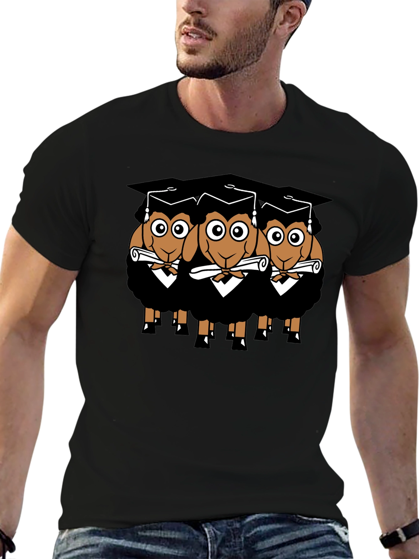 Graduating Sheep T-Shirt - Funny Graduation Gift