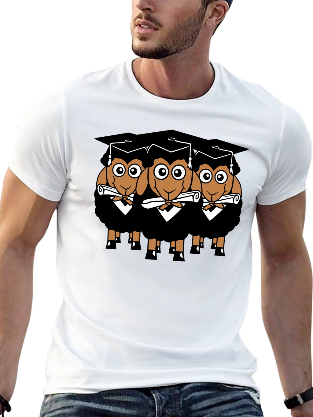 Graduating Sheep T-Shirt - Funny Graduation Gift
