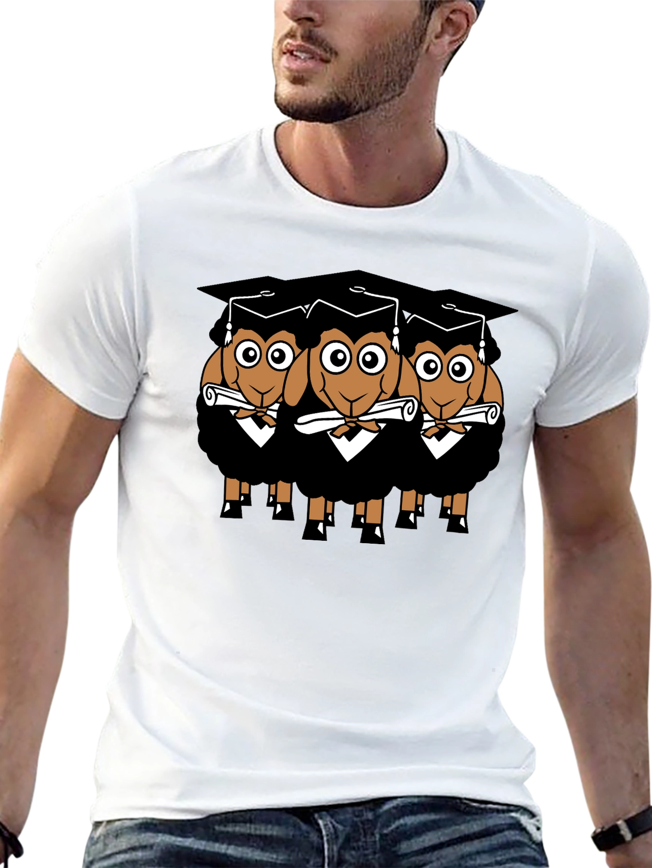 Graduating Sheep T-Shirt - Funny Graduation Gift