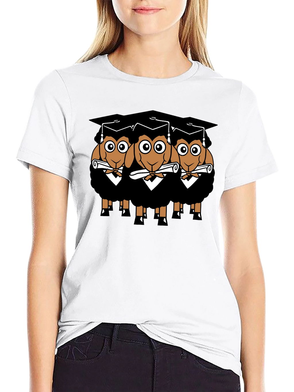 Graduating Sheep T-Shirt - Funny Graduation Gift