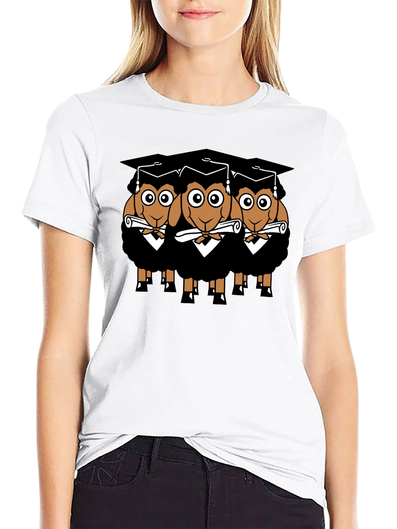 Graduating Sheep T-Shirt - Funny Graduation Gift