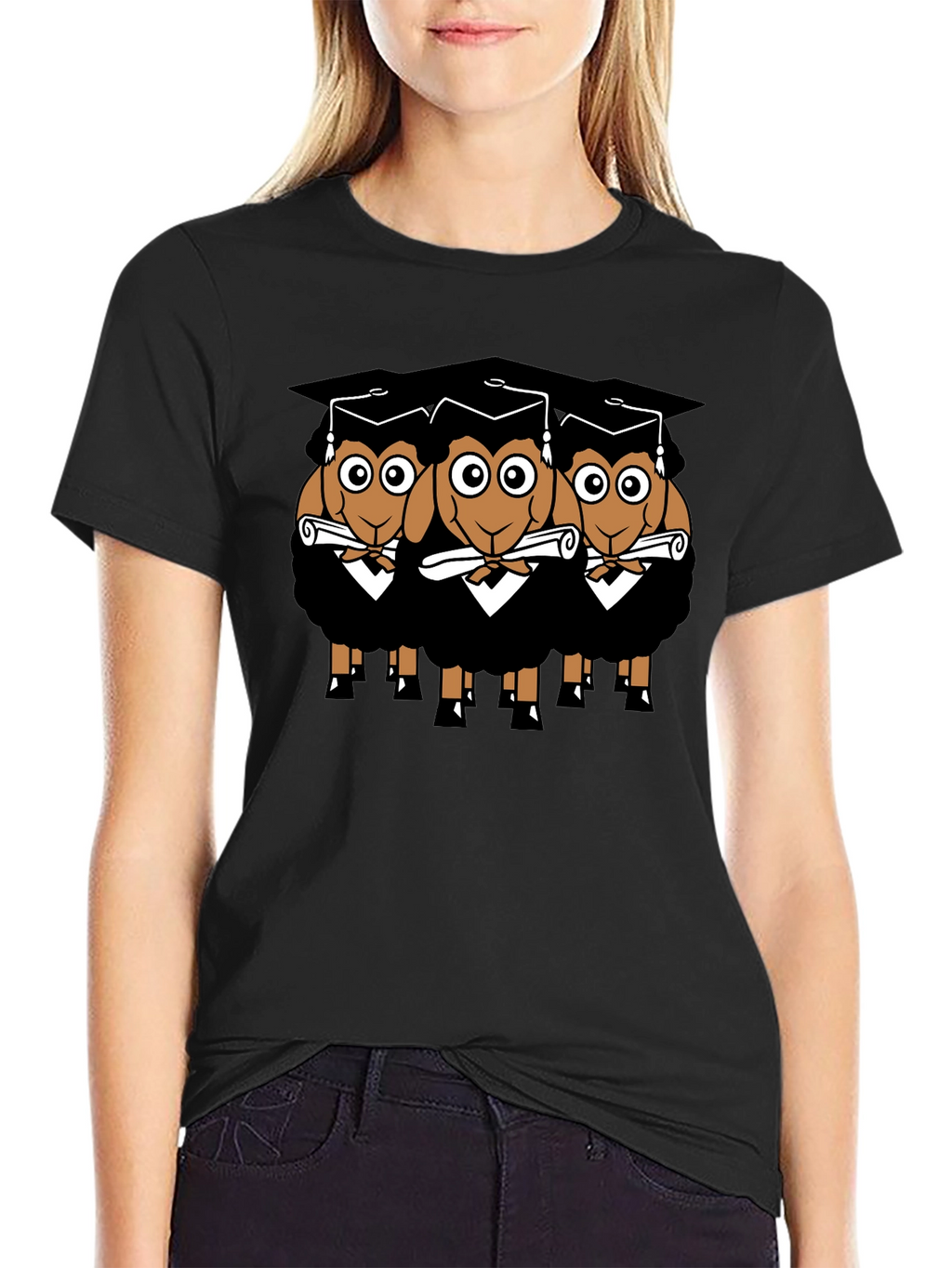 Graduating Sheep T-Shirt - Funny Graduation Gift