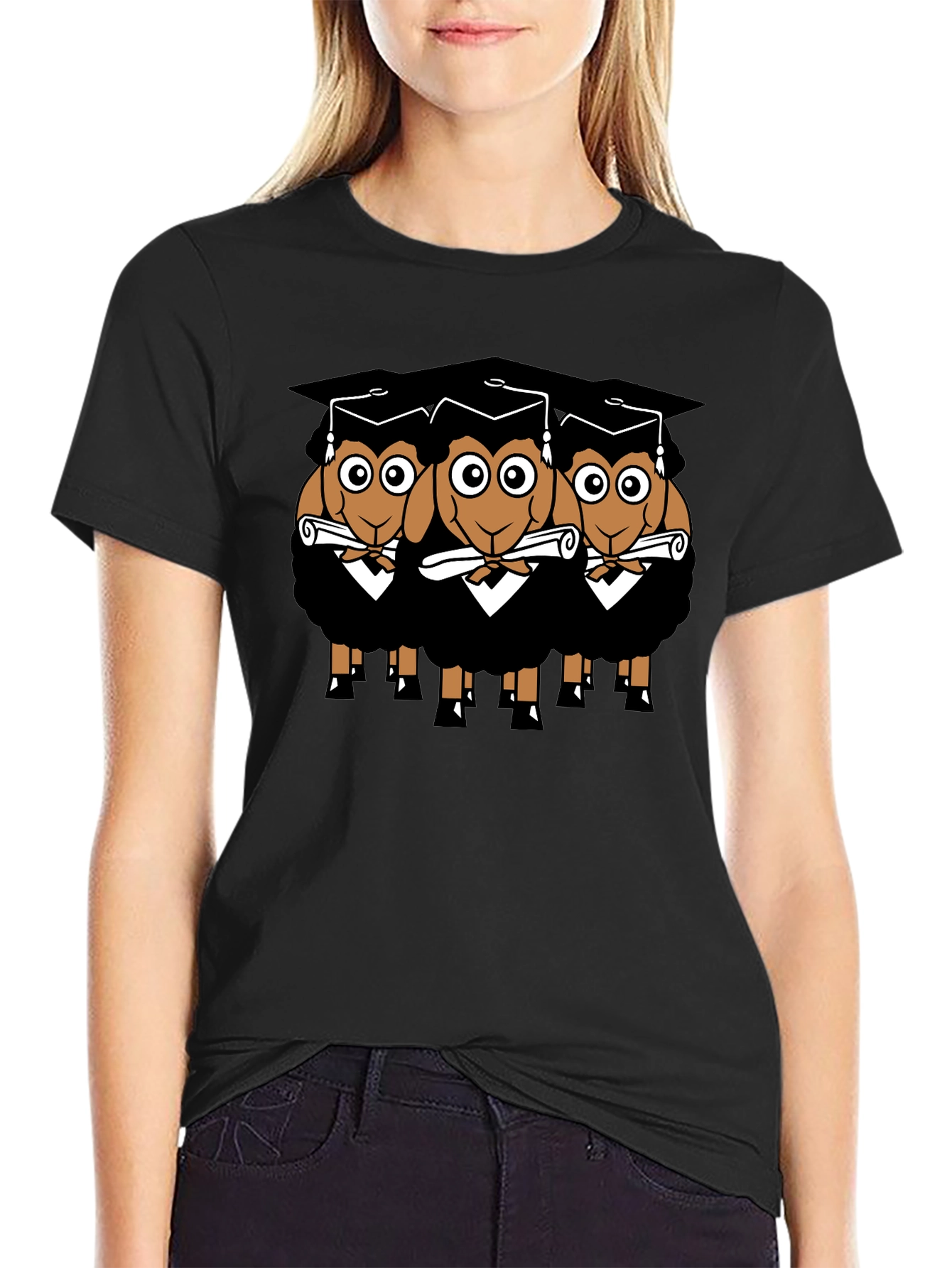 Graduating Sheep T-Shirt - Funny Graduation Gift
