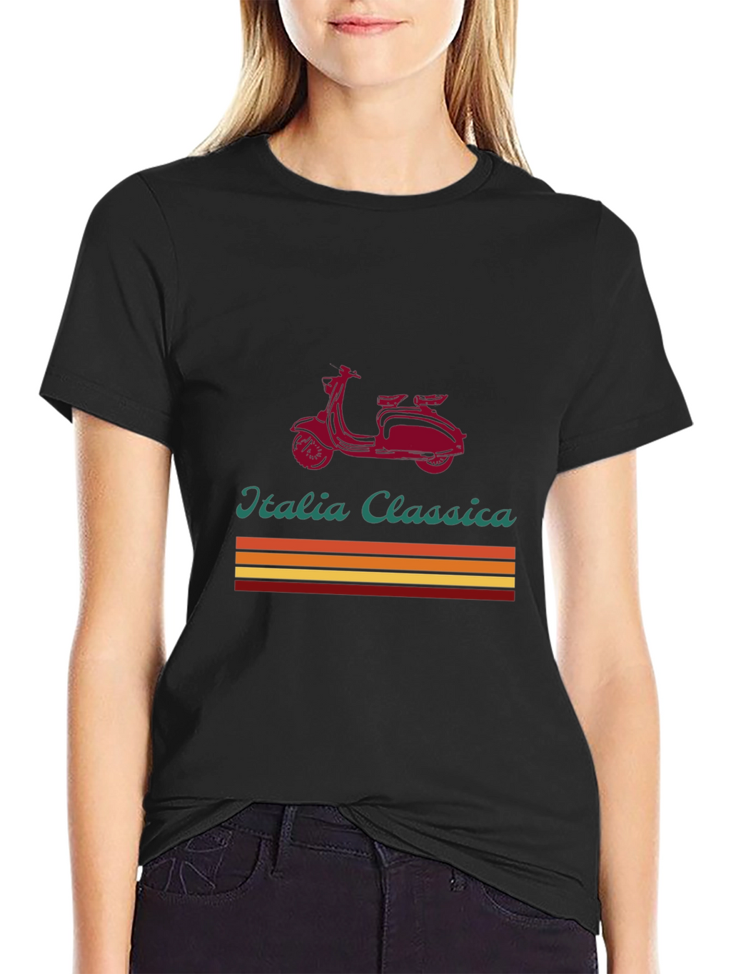 Italia Classica Scooter Graphic Tee - Retro Style