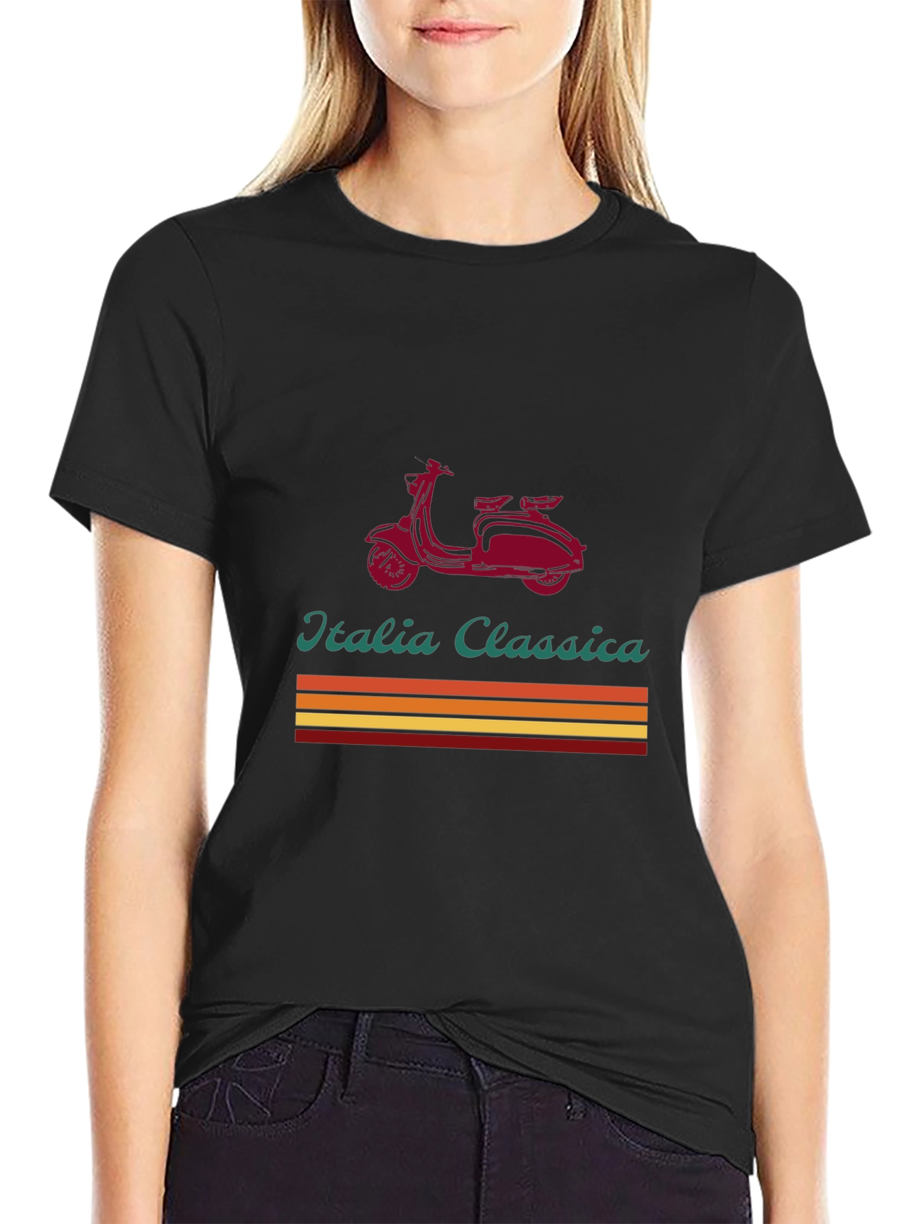 Italia Classica Scooter Graphic Tee - Retro Style