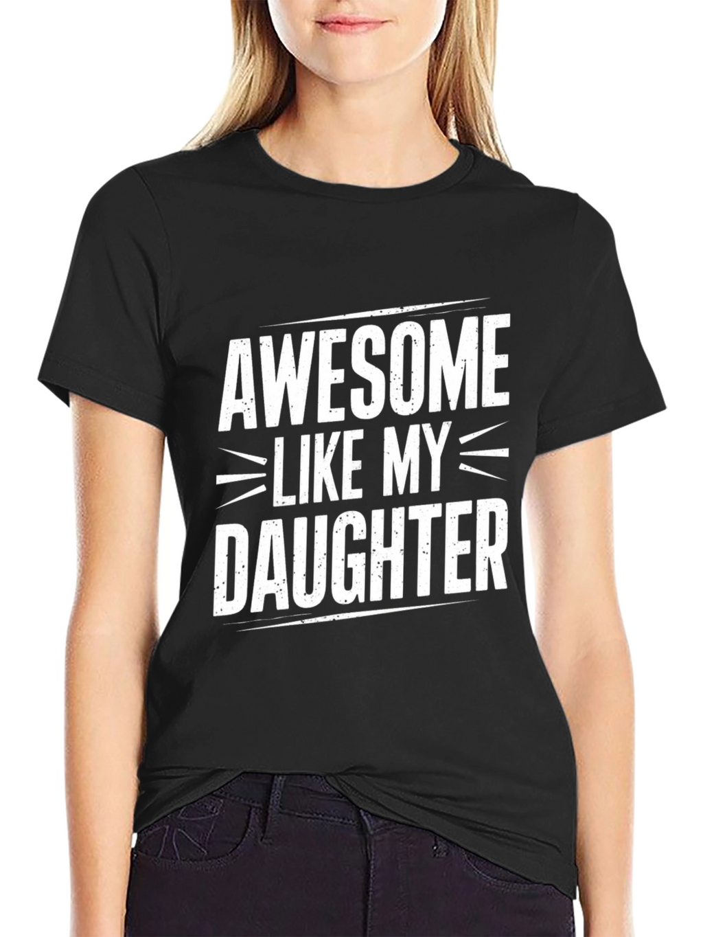 Awesome Like My Daughter Mens Black T-Shirt