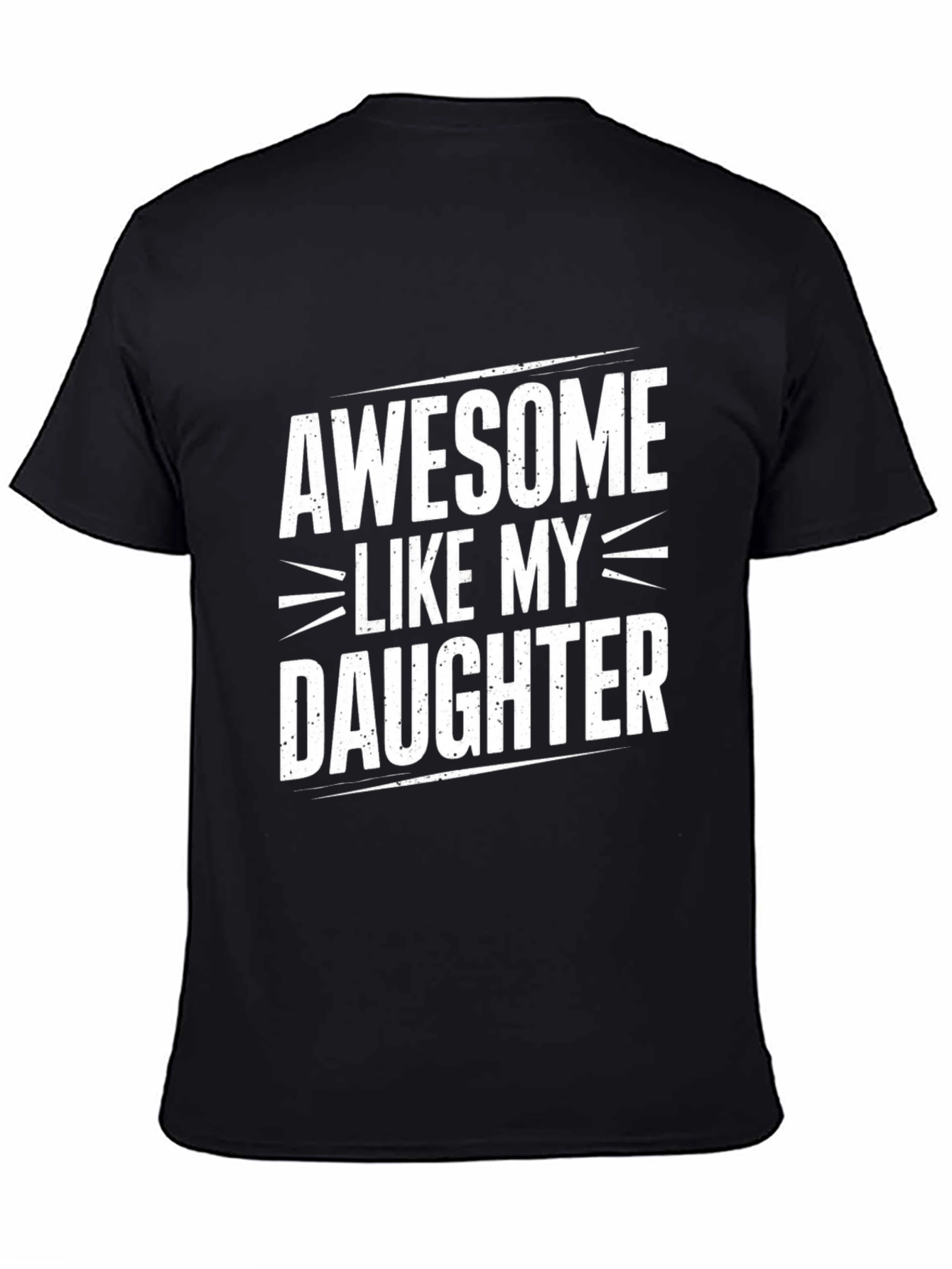 Awesome Like My Daughter Mens Black T-Shirt