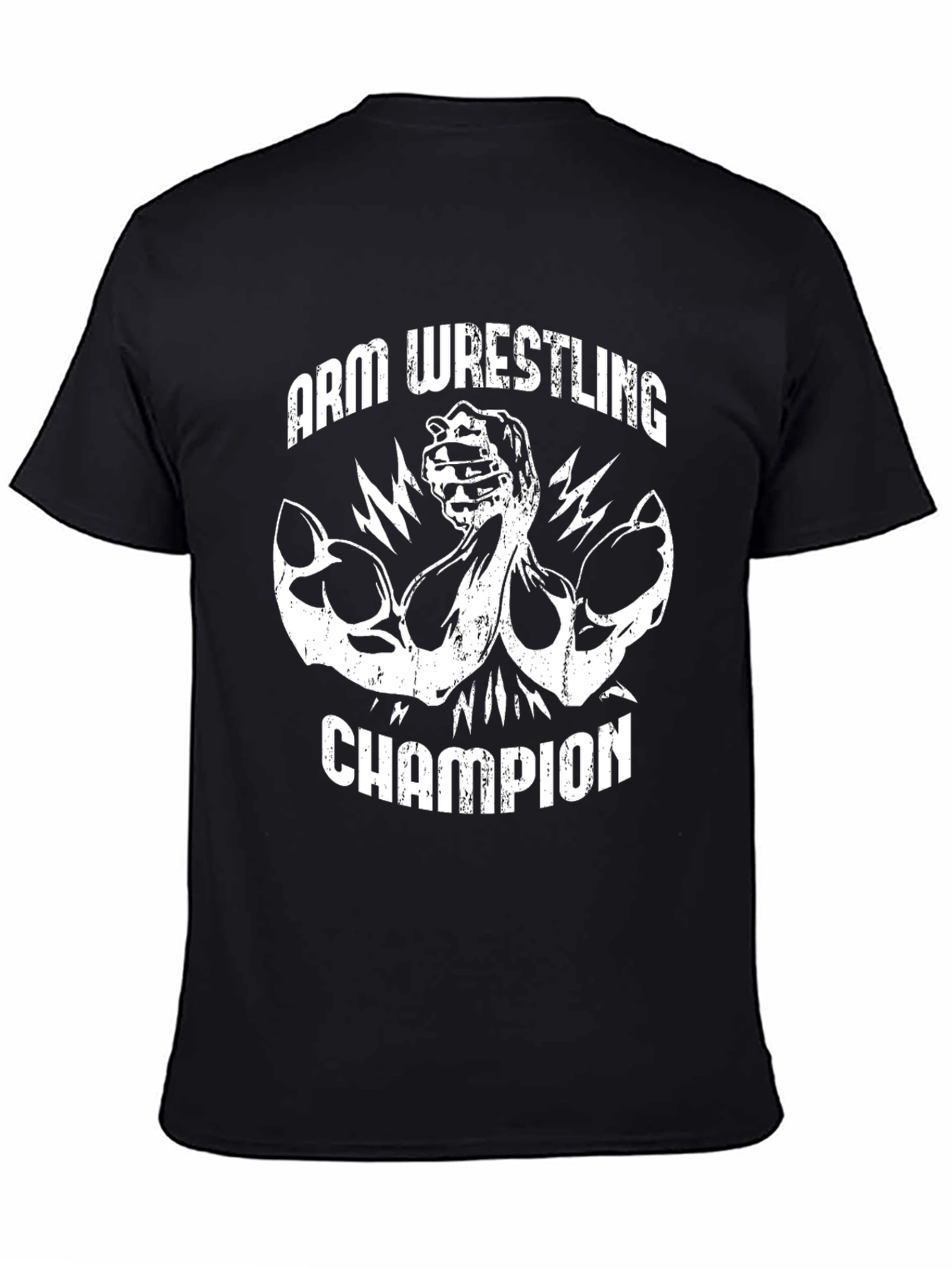 Arm Wrestling Champion Black T-Shirt