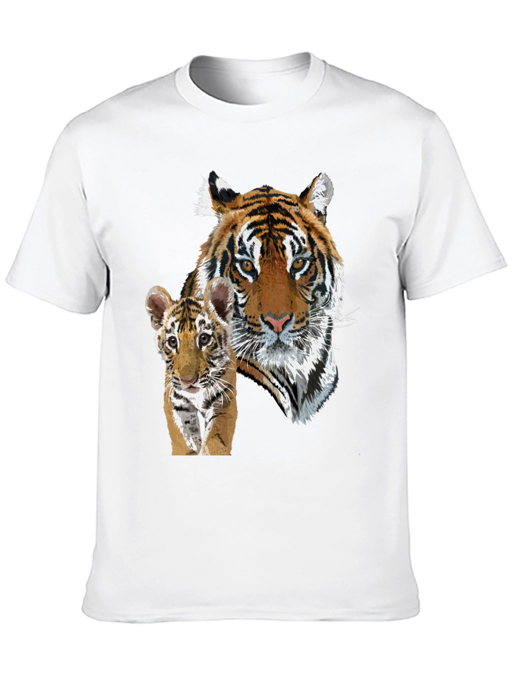 Tiger & Cub Graphic Tee - Unisex Black T-Shirt