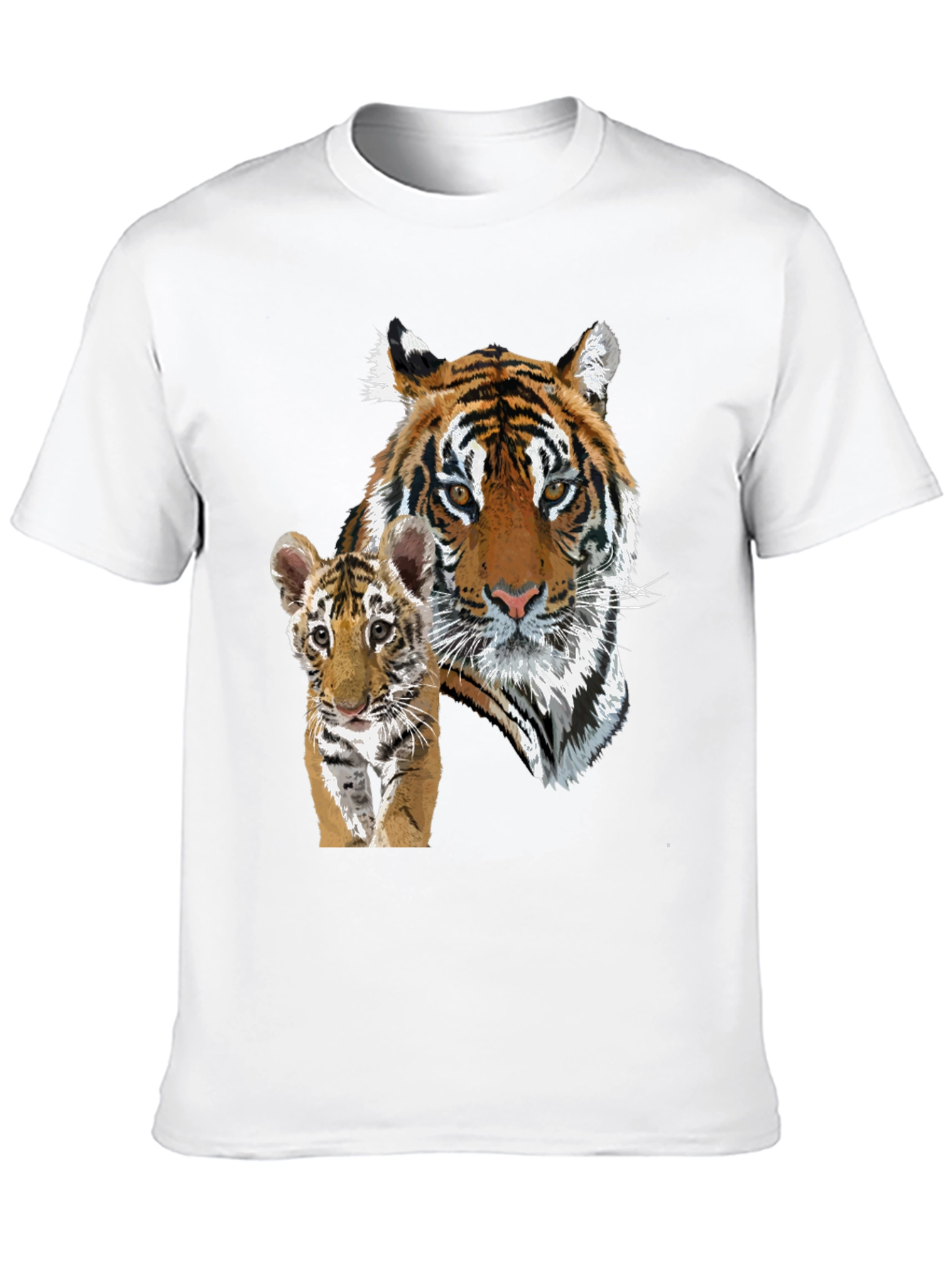 Tiger & Cub Graphic Tee - Unisex Black T-Shirt