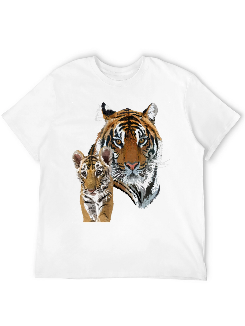 Tiger & Cub Graphic Tee - Unisex Black T-Shirt