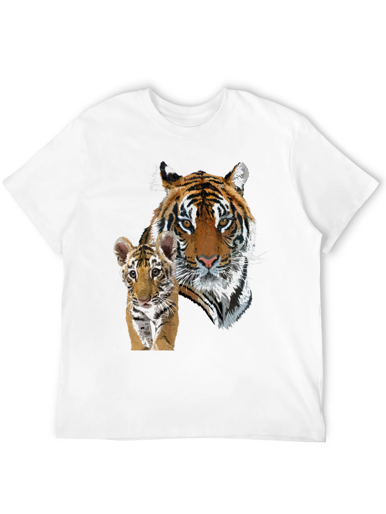 Tiger & Cub Graphic Tee - Unisex Black T-Shirt