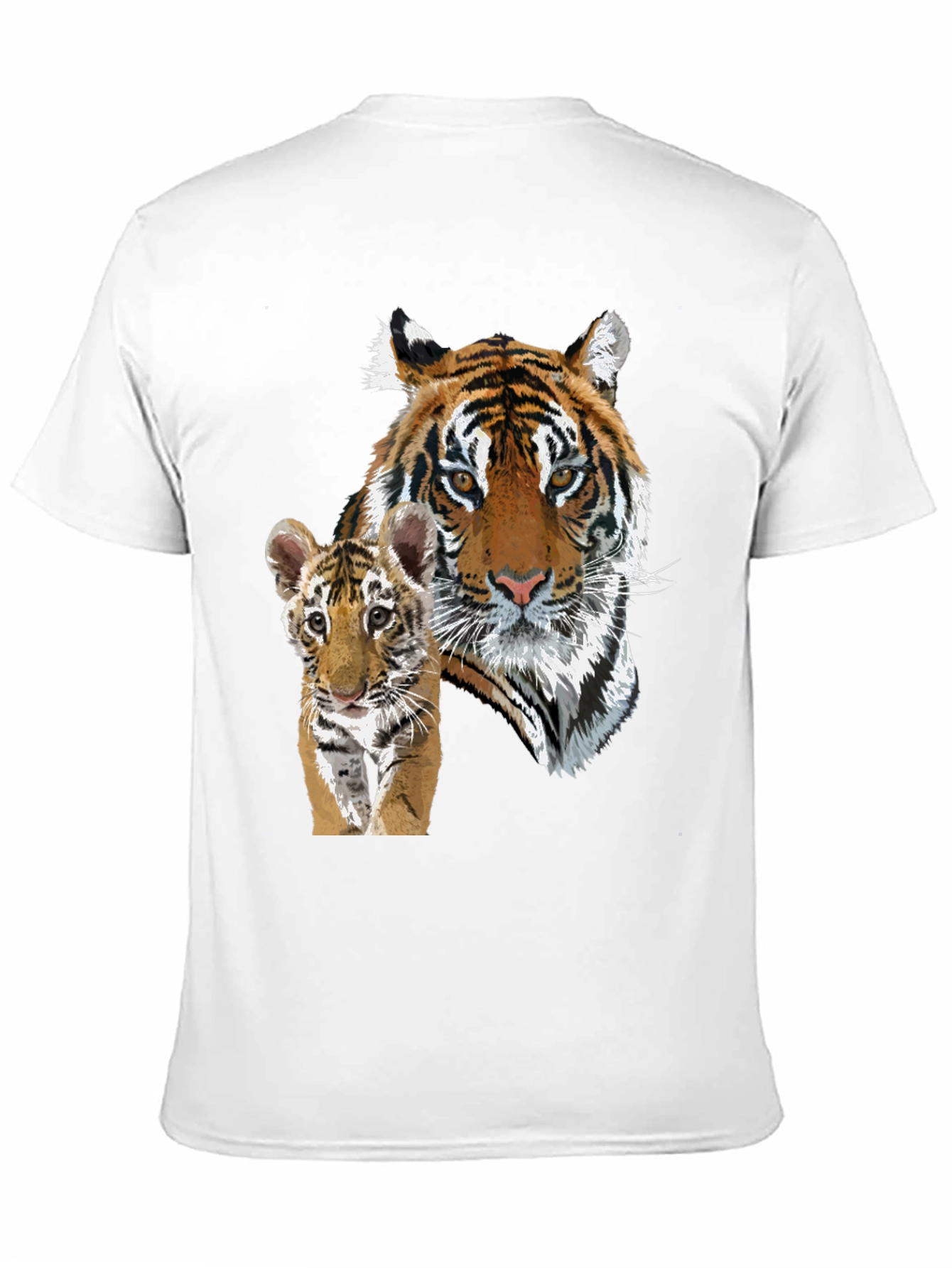 Tiger & Cub Graphic Tee - Unisex Black T-Shirt