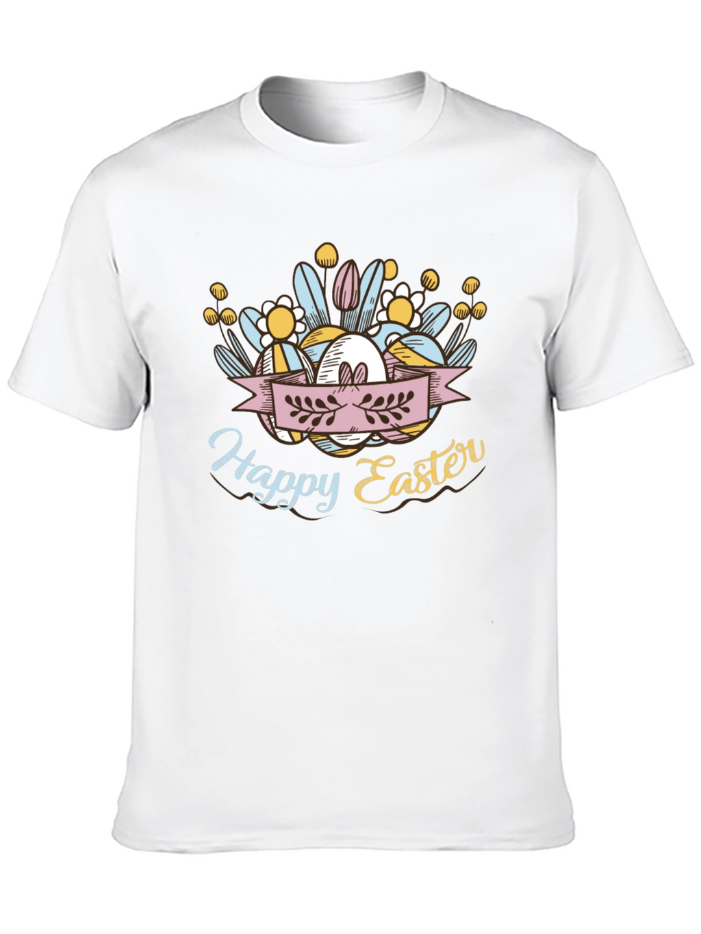 Happy Easter Black T-Shirt