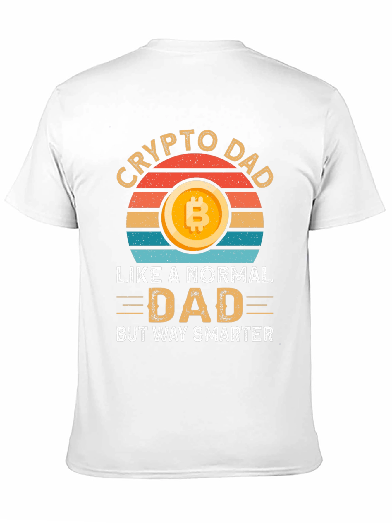 Crypto Dad T-Shirt - Bitcoin Lover Smart Dad Gift