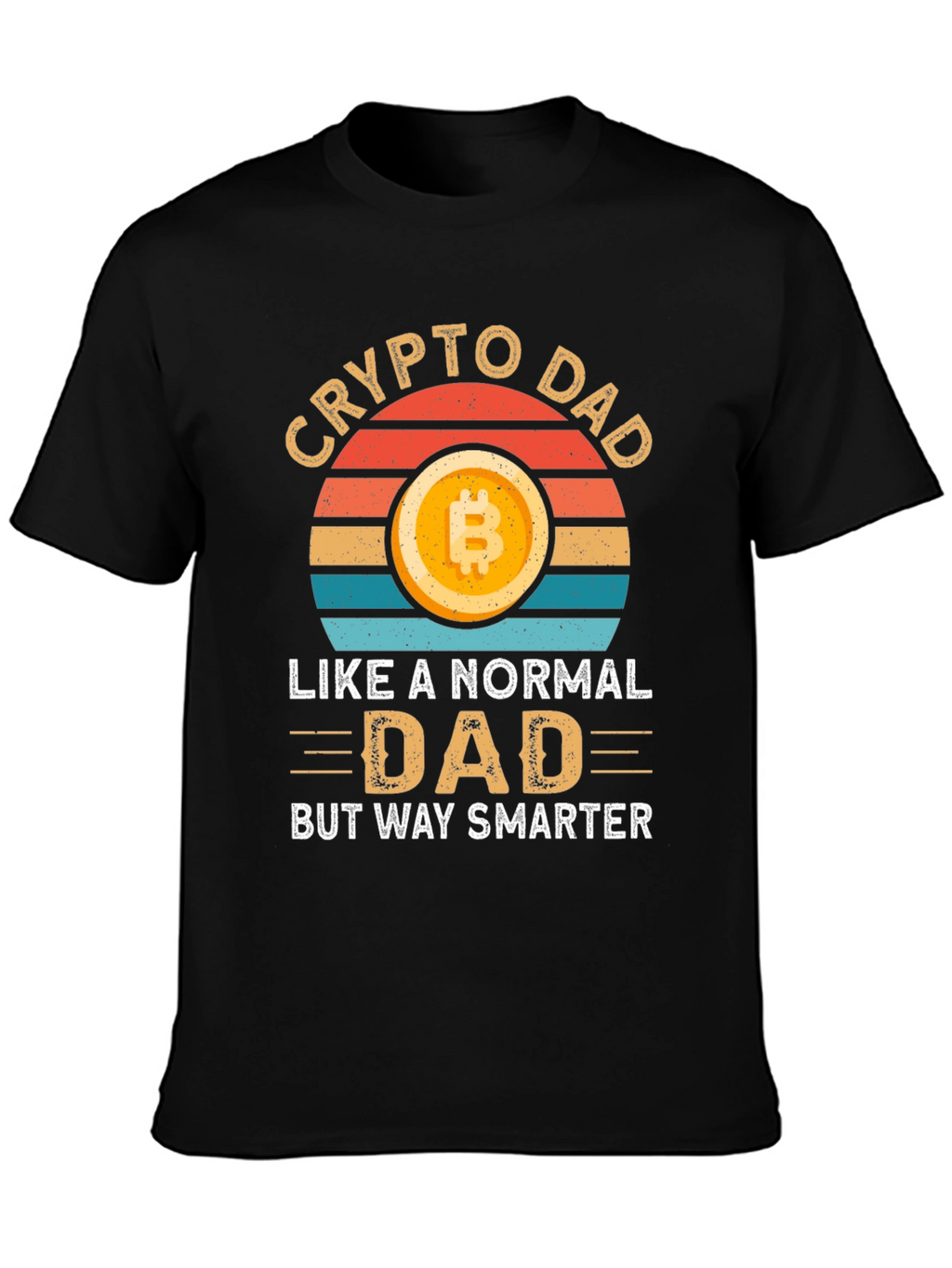 Crypto Dad T-Shirt - Bitcoin Lover Smart Dad Gift