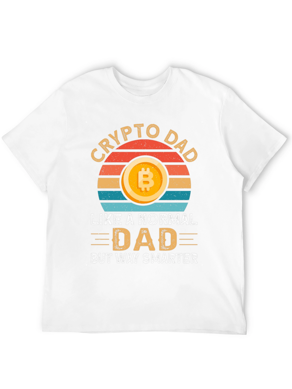 Crypto Dad T-Shirt - Bitcoin Lover Smart Dad Gift