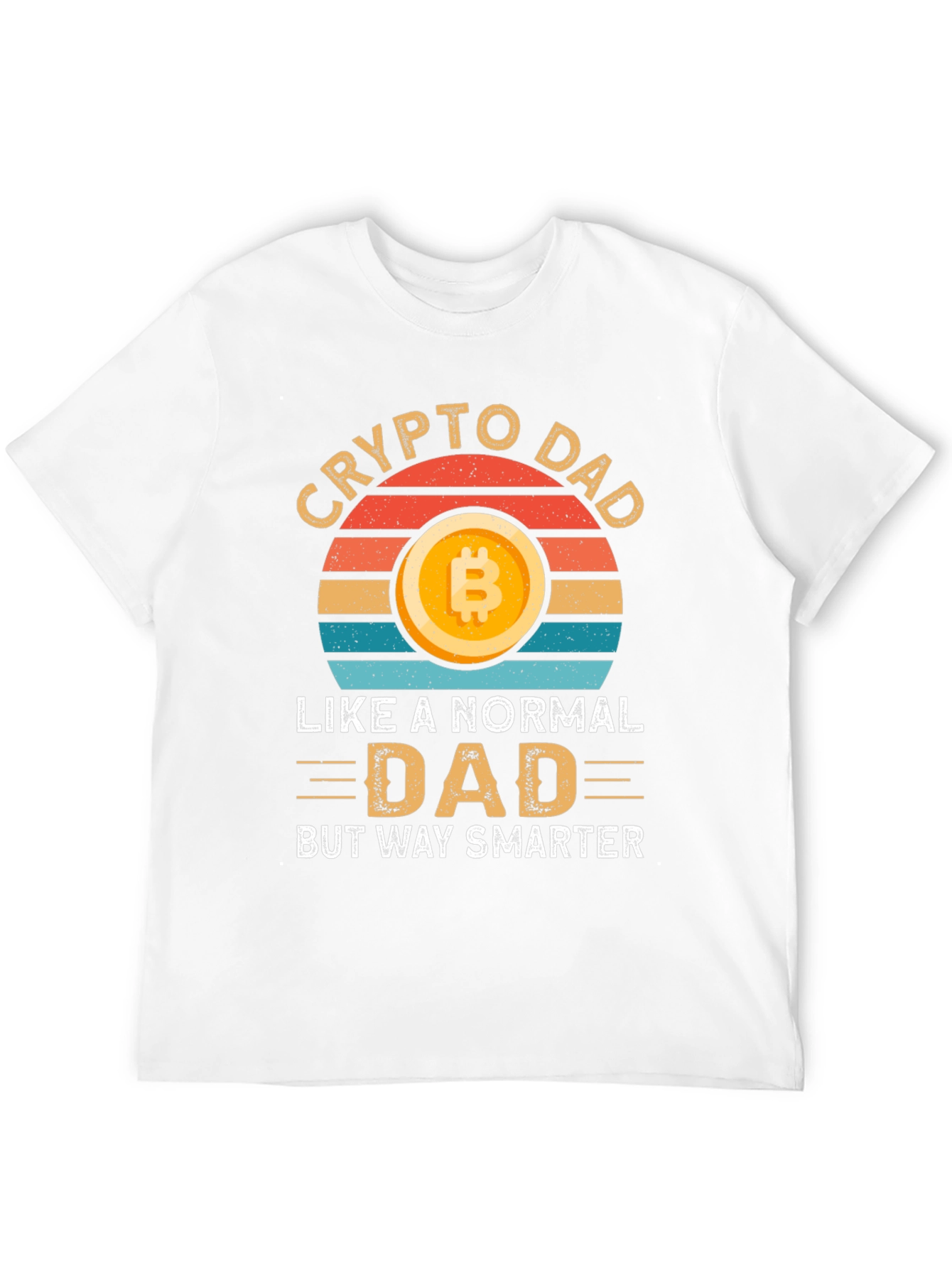 Crypto Dad T-Shirt - Bitcoin Lover Smart Dad Gift