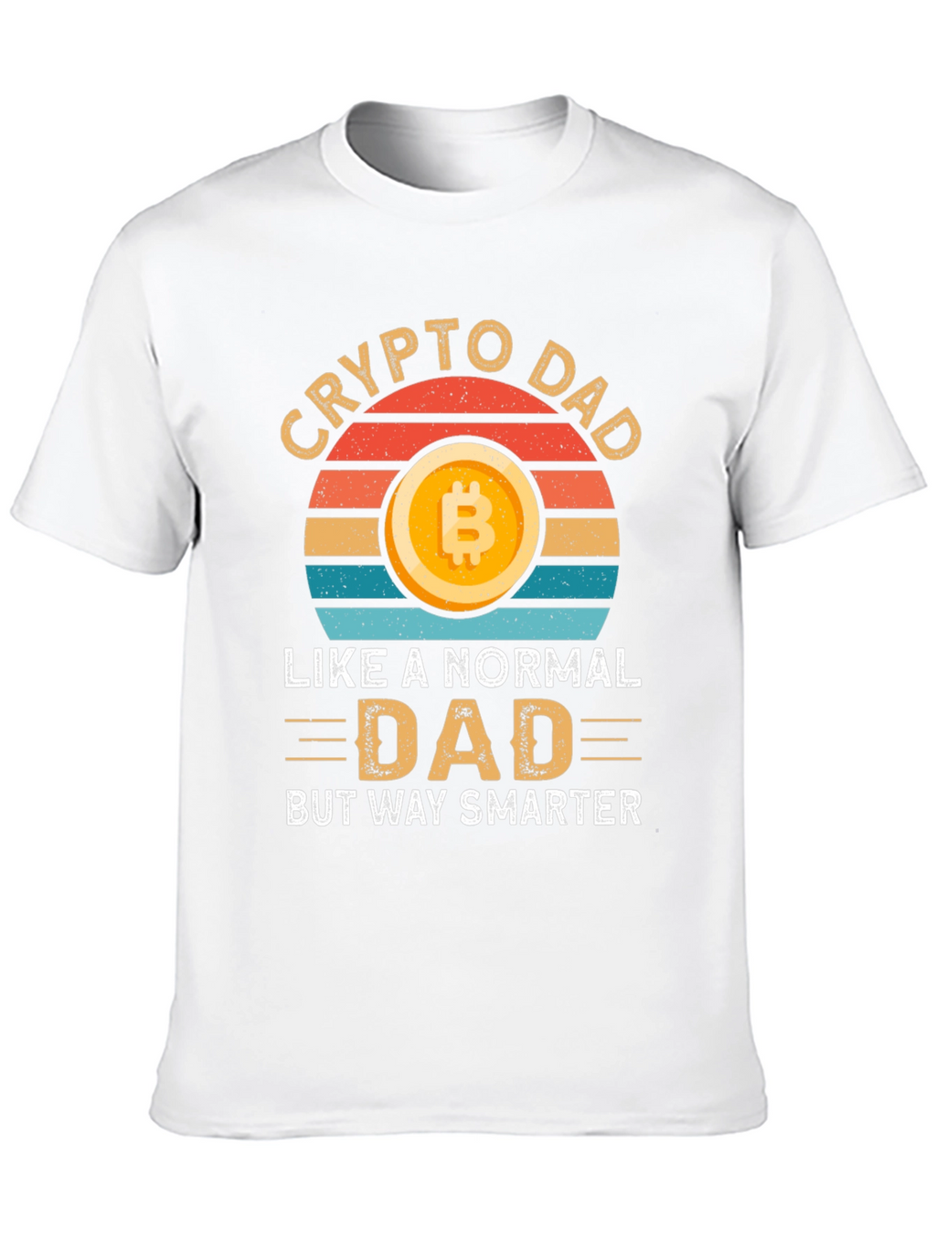 Crypto Dad T-Shirt - Bitcoin Lover Smart Dad Gift